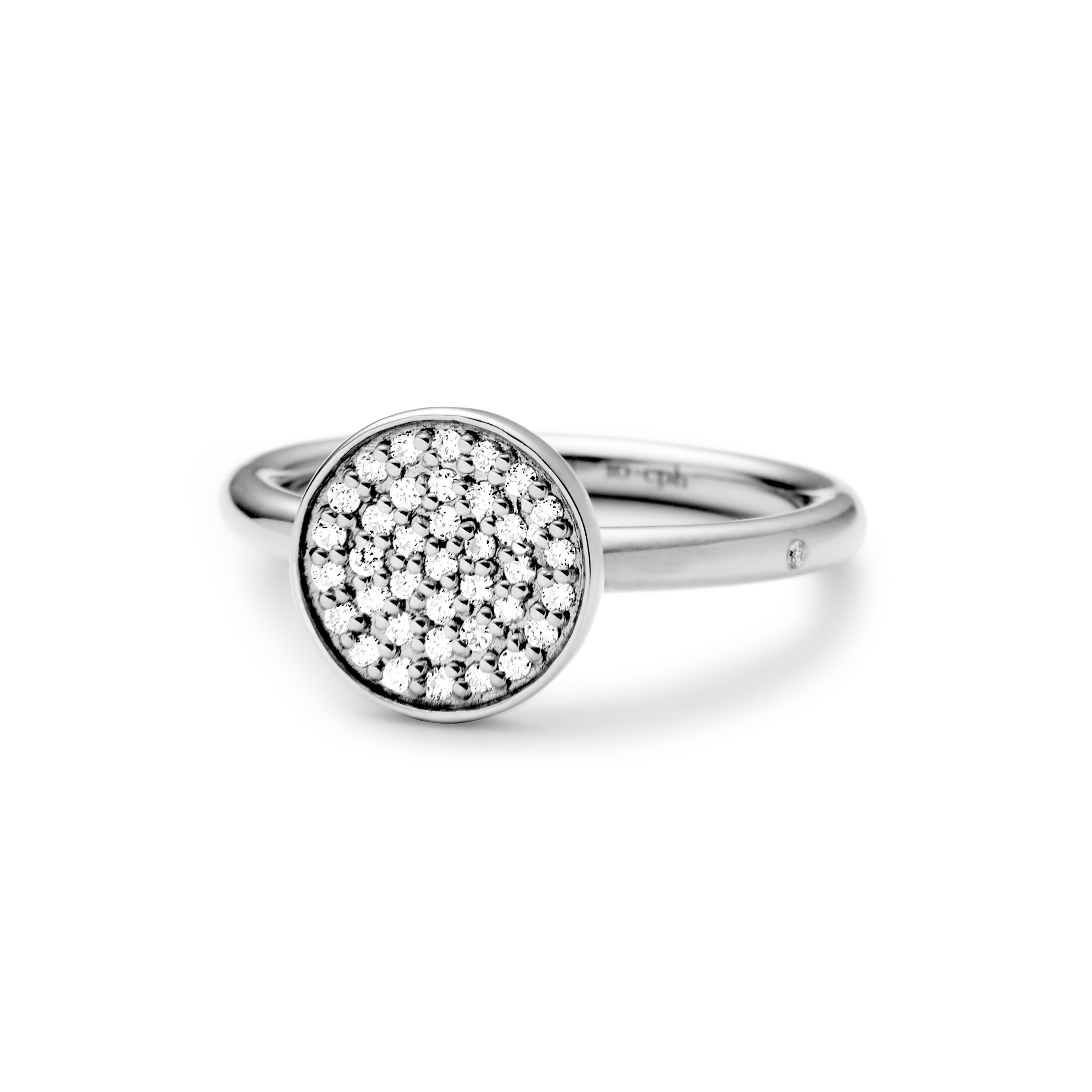 Rock Classic Round Diamond Ring - 18kt White Gold
