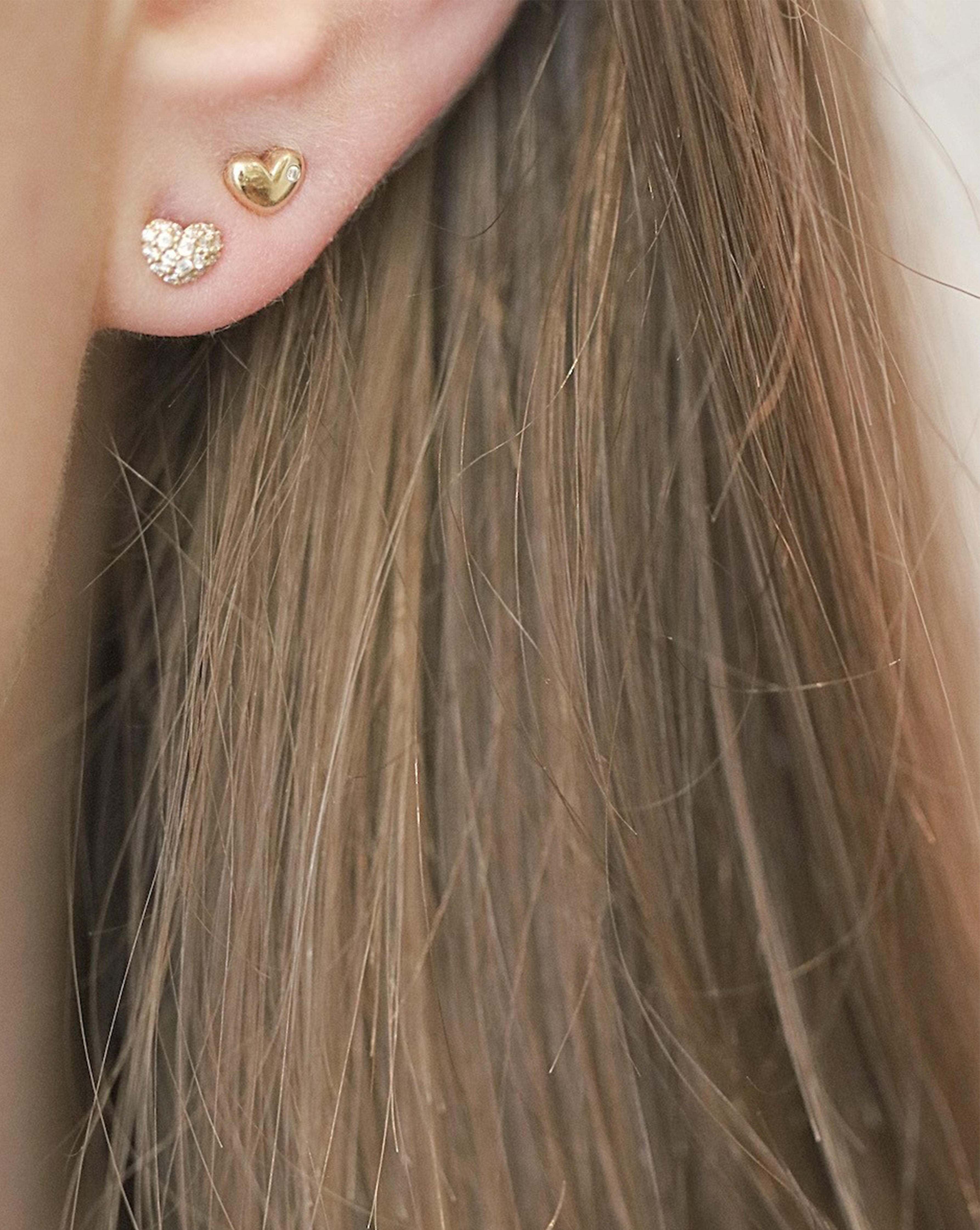 Symbols My Heart Diamond Earring - 18kt Yellow Gold