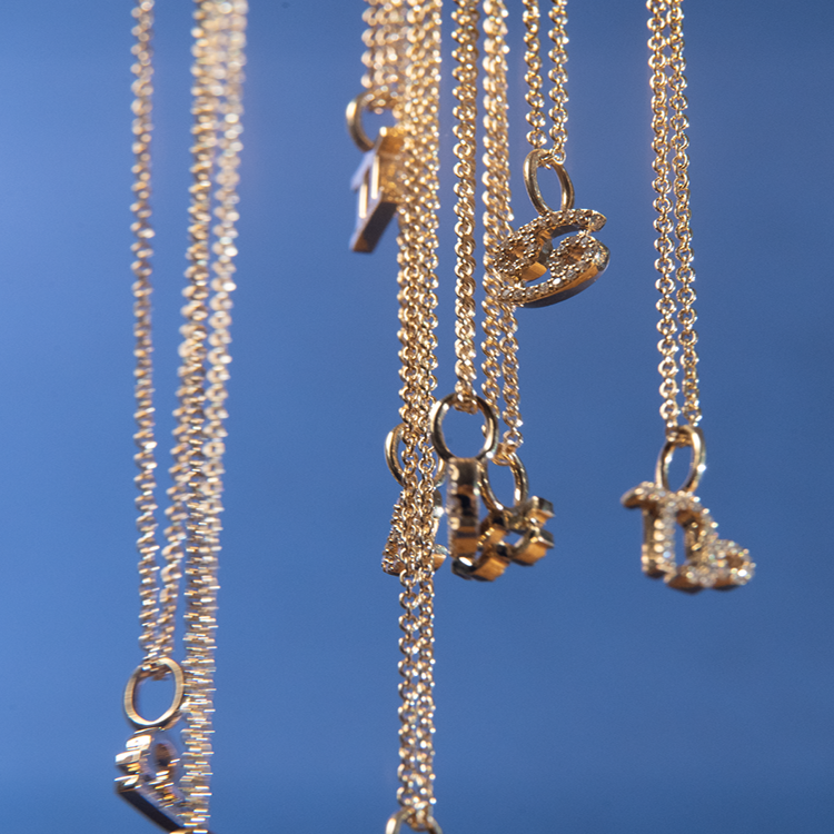 My Sagittarius Diamond Pendant - 18kt Yellow Gold