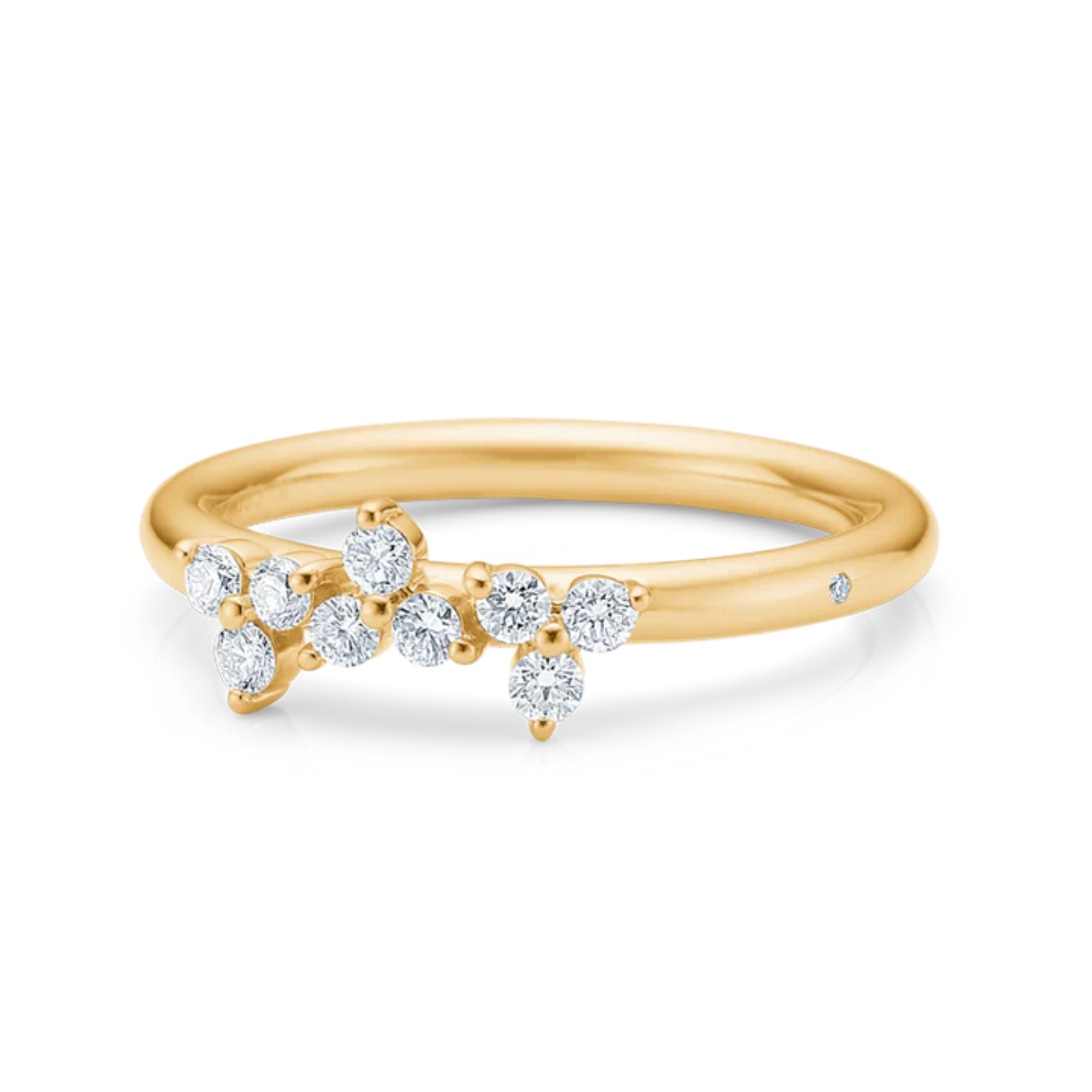 Fryd Diamond Ring M - 18kt Yellow Gold