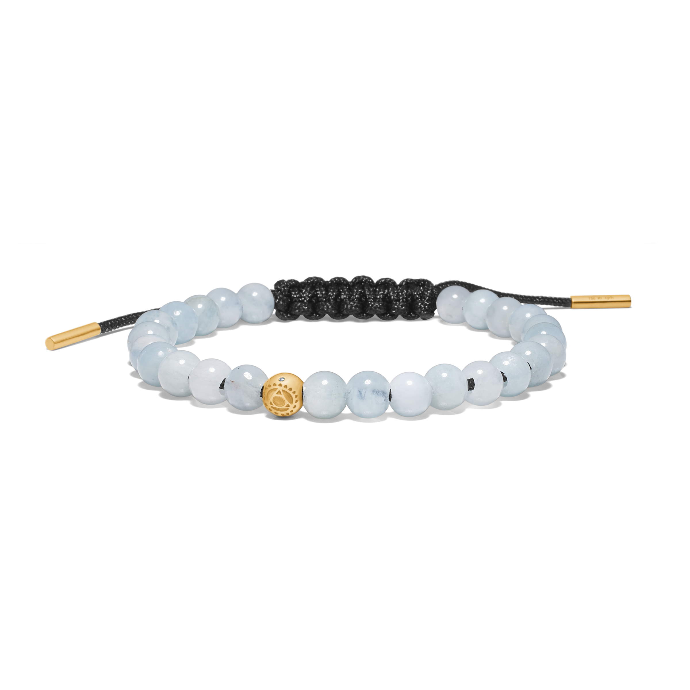 Inner Peace Throat Chakra Bracelet – 18kt Yellow Gold