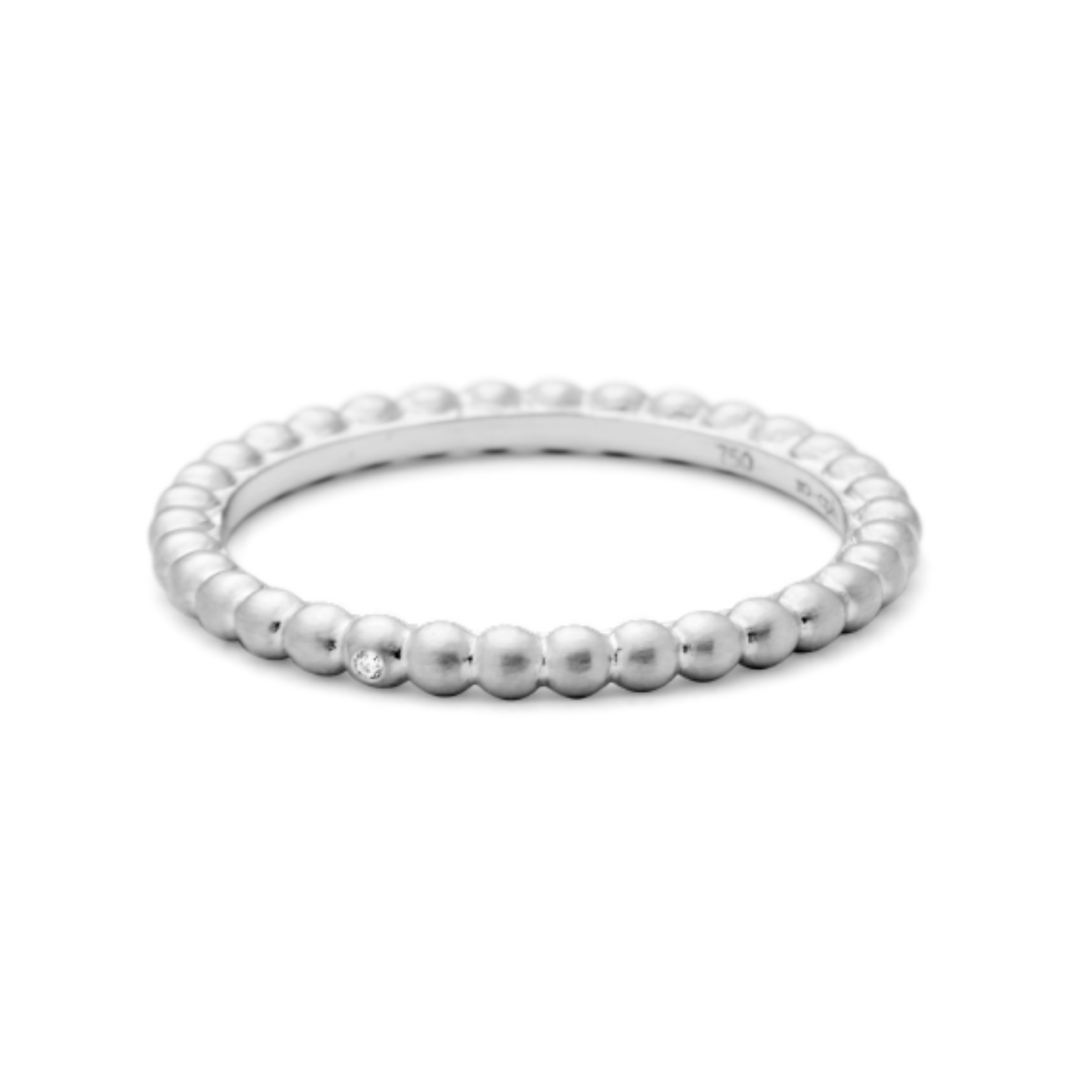 Orbit Dot Ring - 18kt White Gold