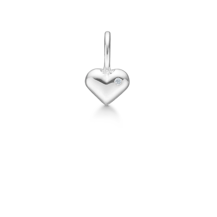 Symbols My Heart Pendant - 18kt White Gold