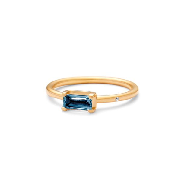 Nord London Blue Ring S - 18kt Yellow Gold