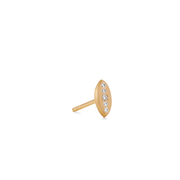 Orbit Leaves Earring - 18kt Yellow Gold
