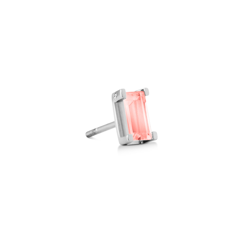 Nord Pink Earring - 18kt White Gold