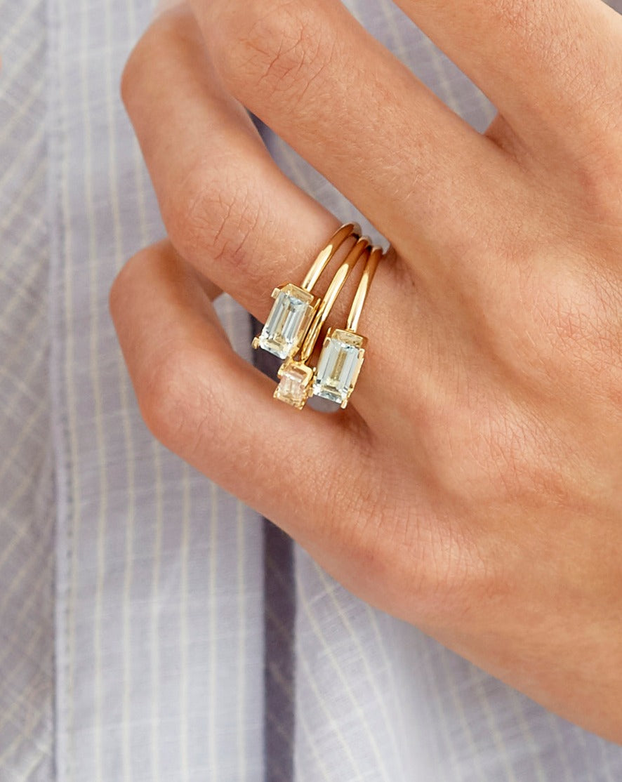 Nord Blue Ring - 18kt Yellow Gold