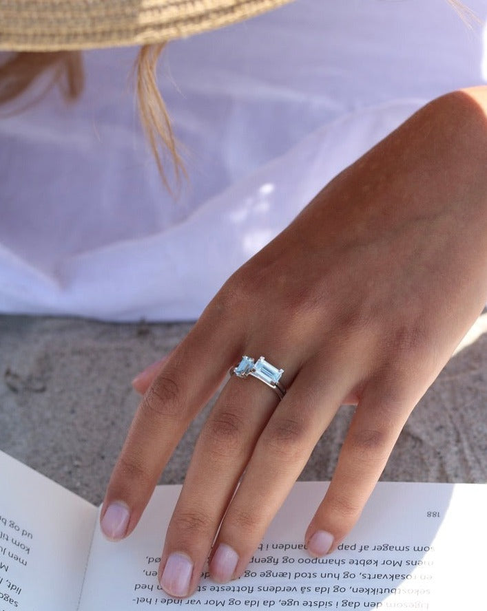 Nord Blue Ring - 18kt White Gold