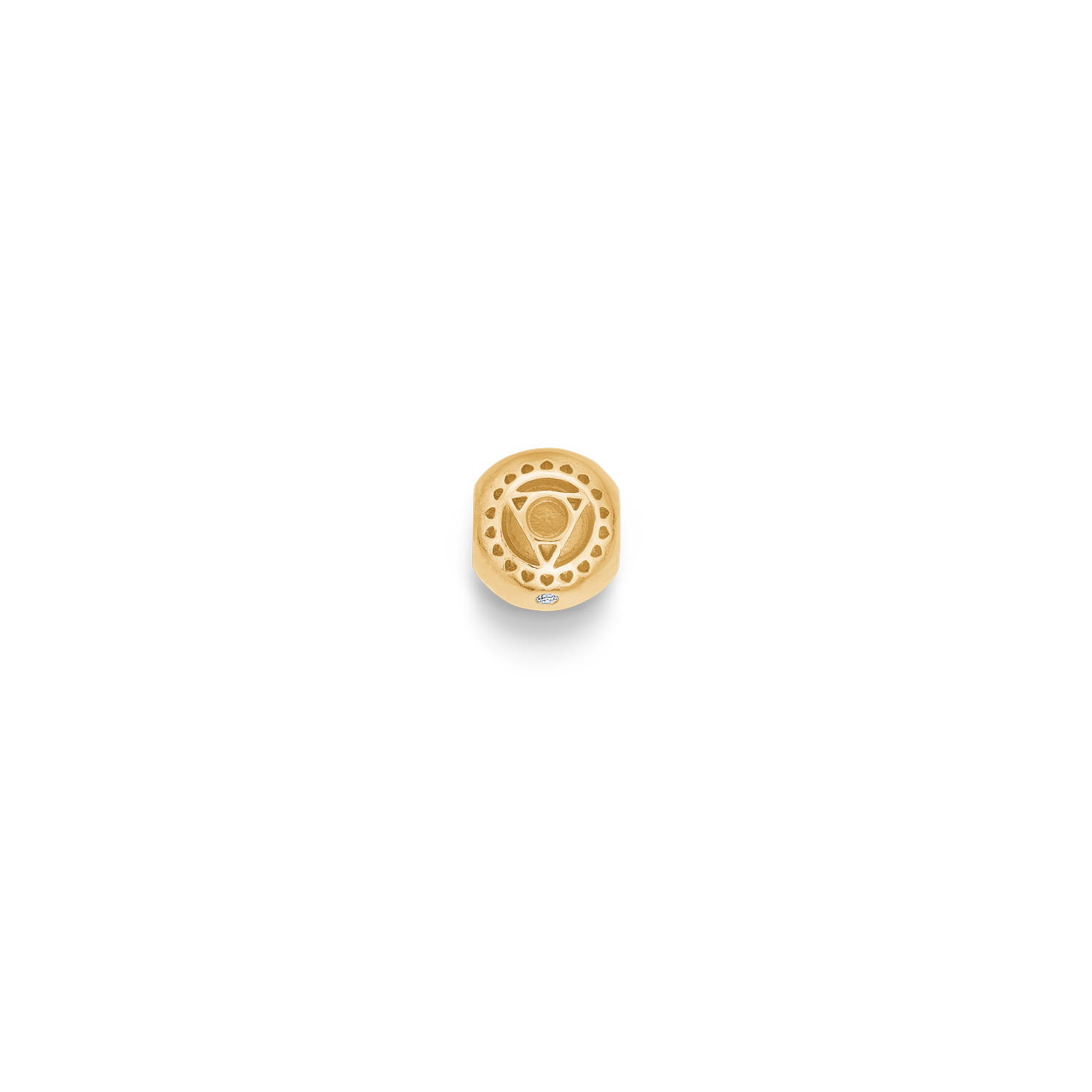 Inner Peace Throat Chakra Bead - 18kt Yellow Gold