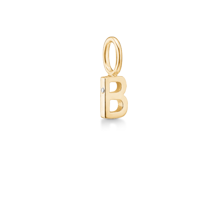 My B Pendant - 18kt Yellow Gold