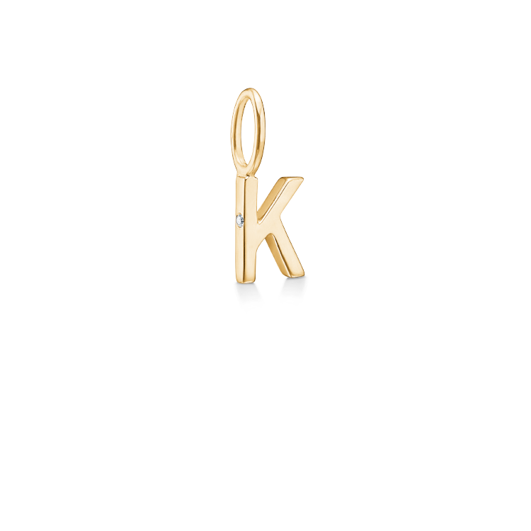 My K Pendant - 18kt Yellow Gold