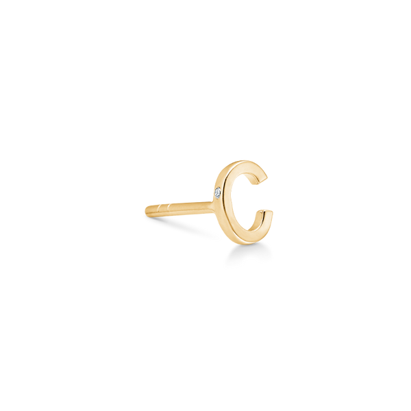 My C Earring - 18kt Yellow Gold