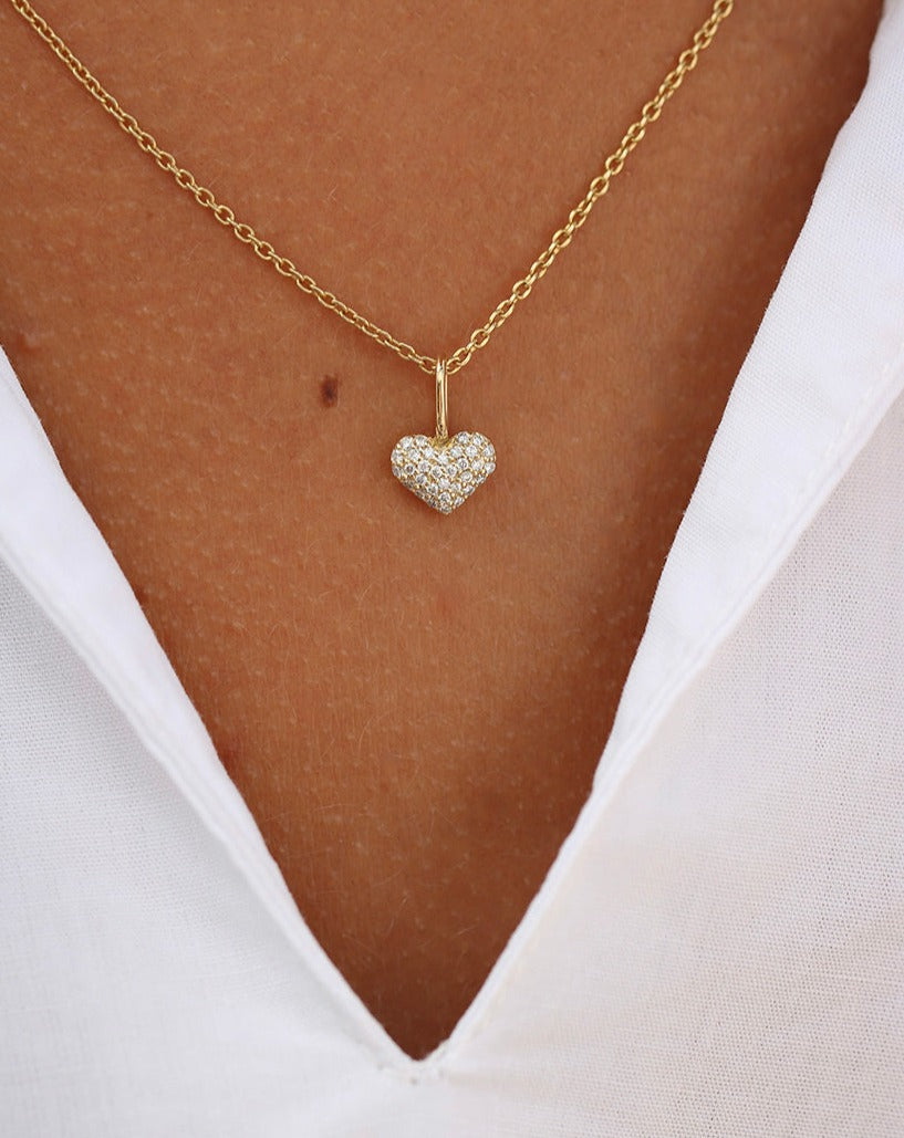 Symbols My Heart Diamond Pendant - 18kt Yellow Gold