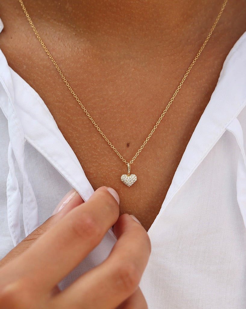 Symbols My Heart Diamond Pendant - 18kt Yellow Gold