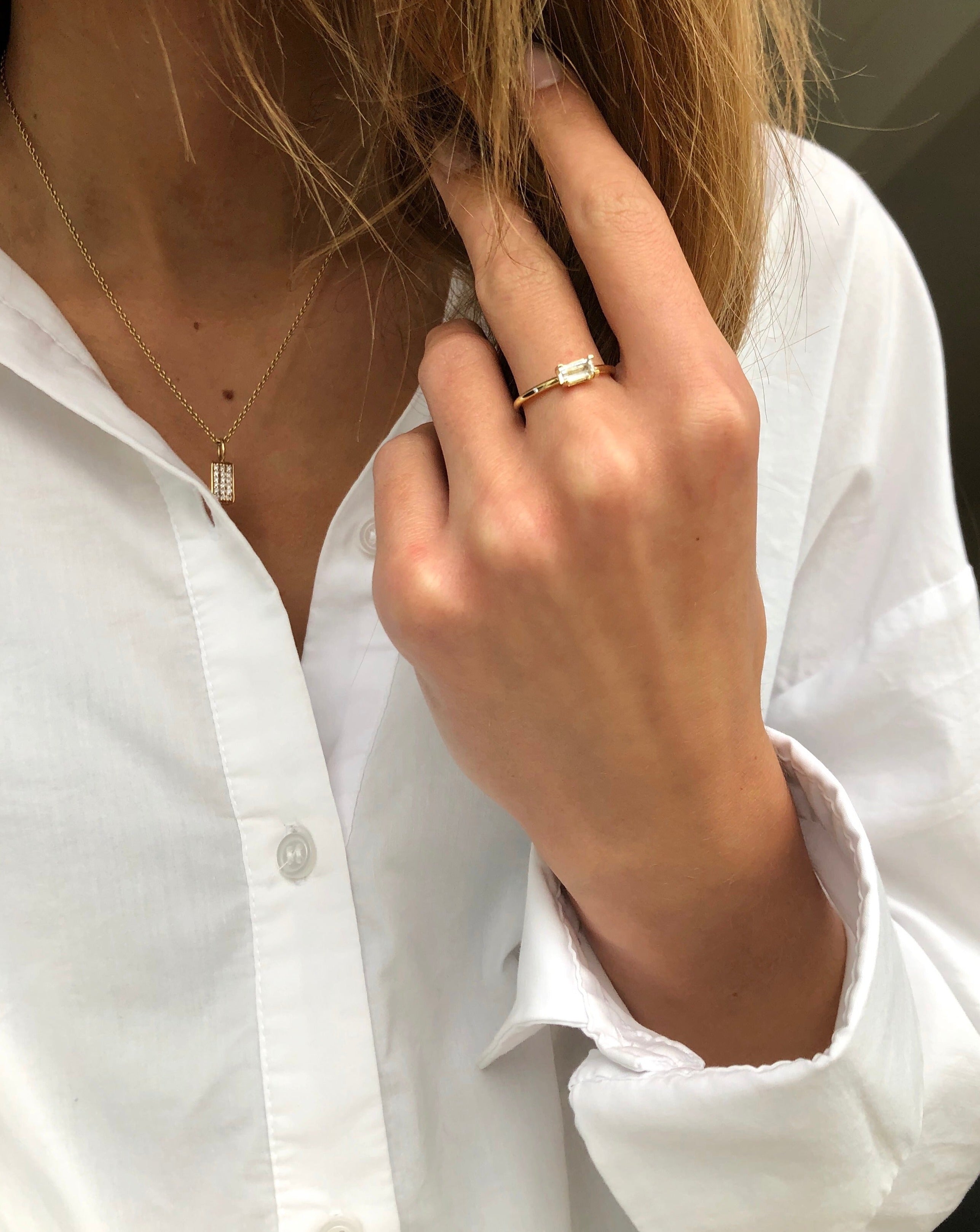 Nord White Ring S - 18kt White Gold