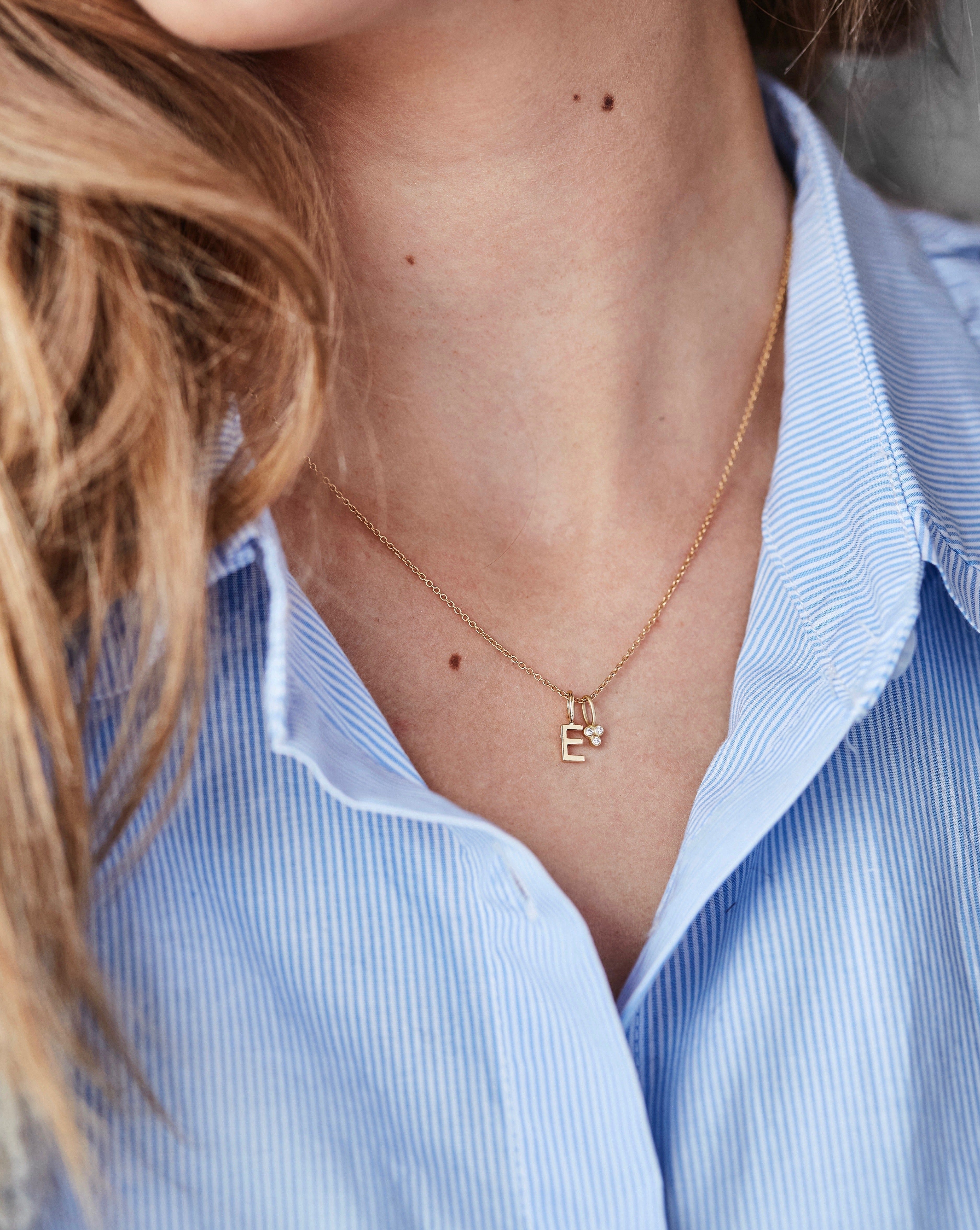 My S Pendant - 18kt Yellow Gold