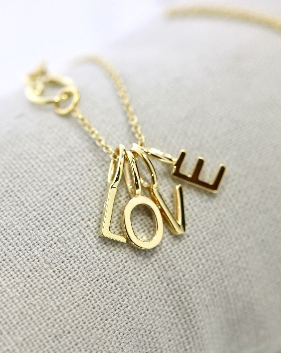 My E Pendant - 18kt White Gold