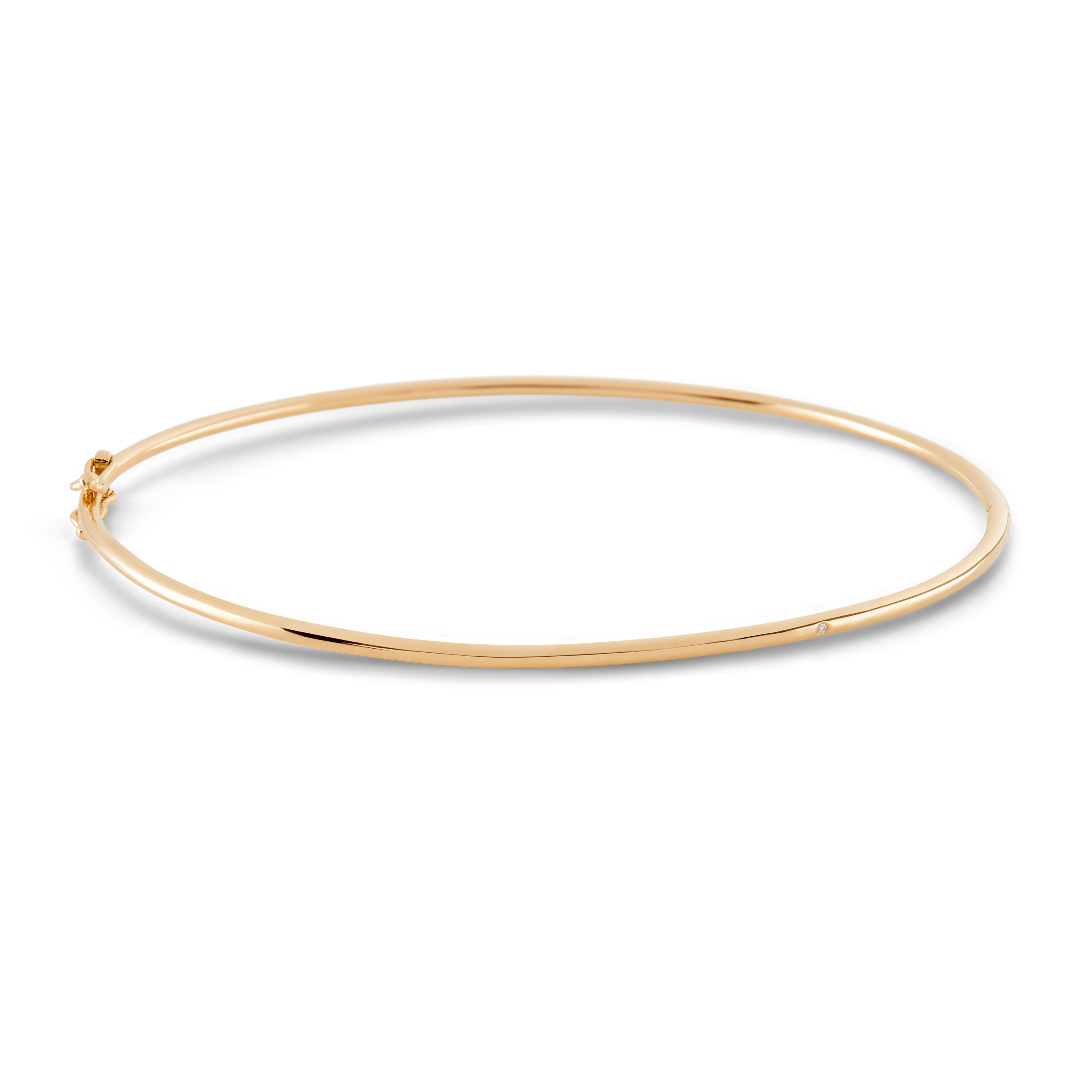 Raw Bangle - 18kt Yellow Gold