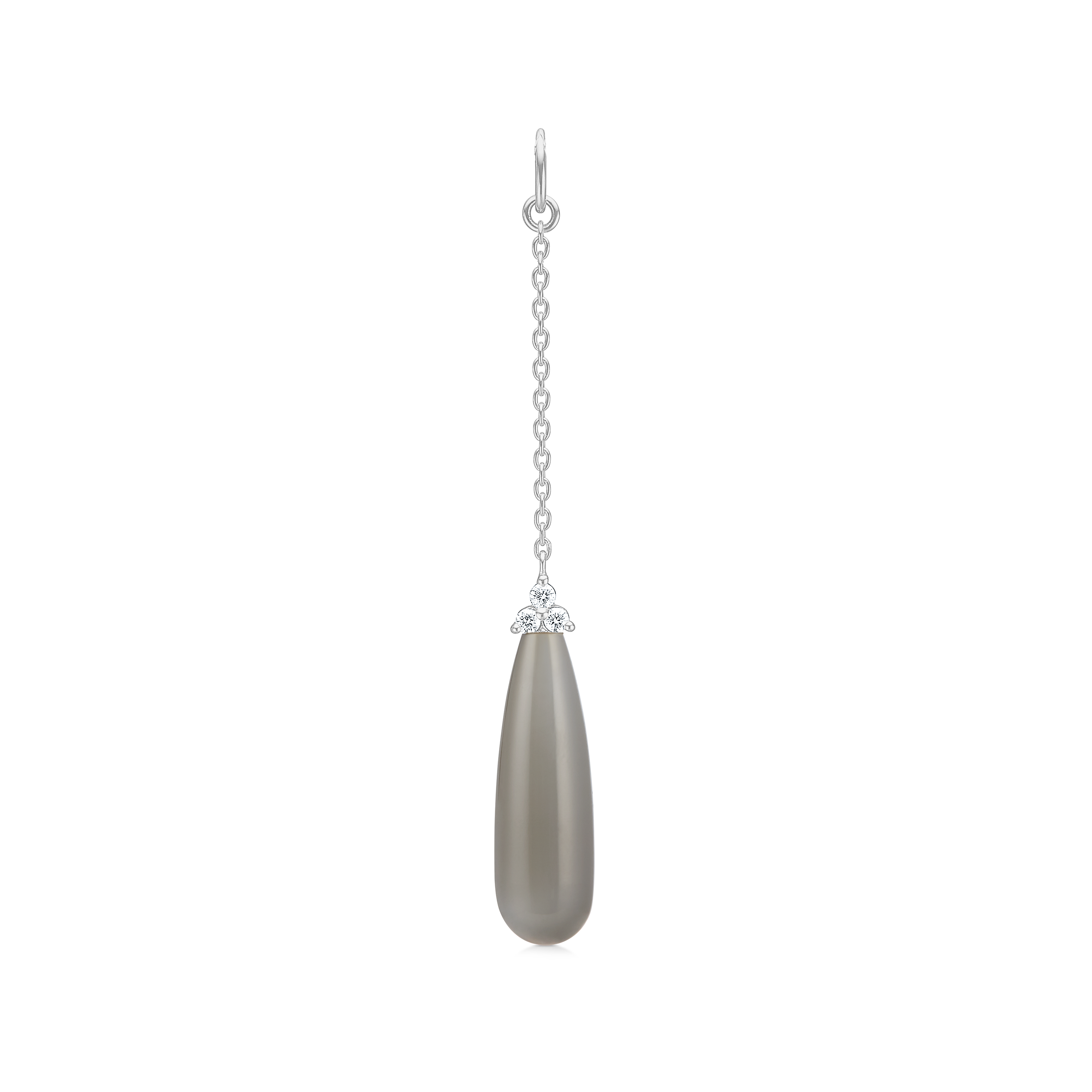Fryd Grey Ear-Pendant - 18kt White Gold
