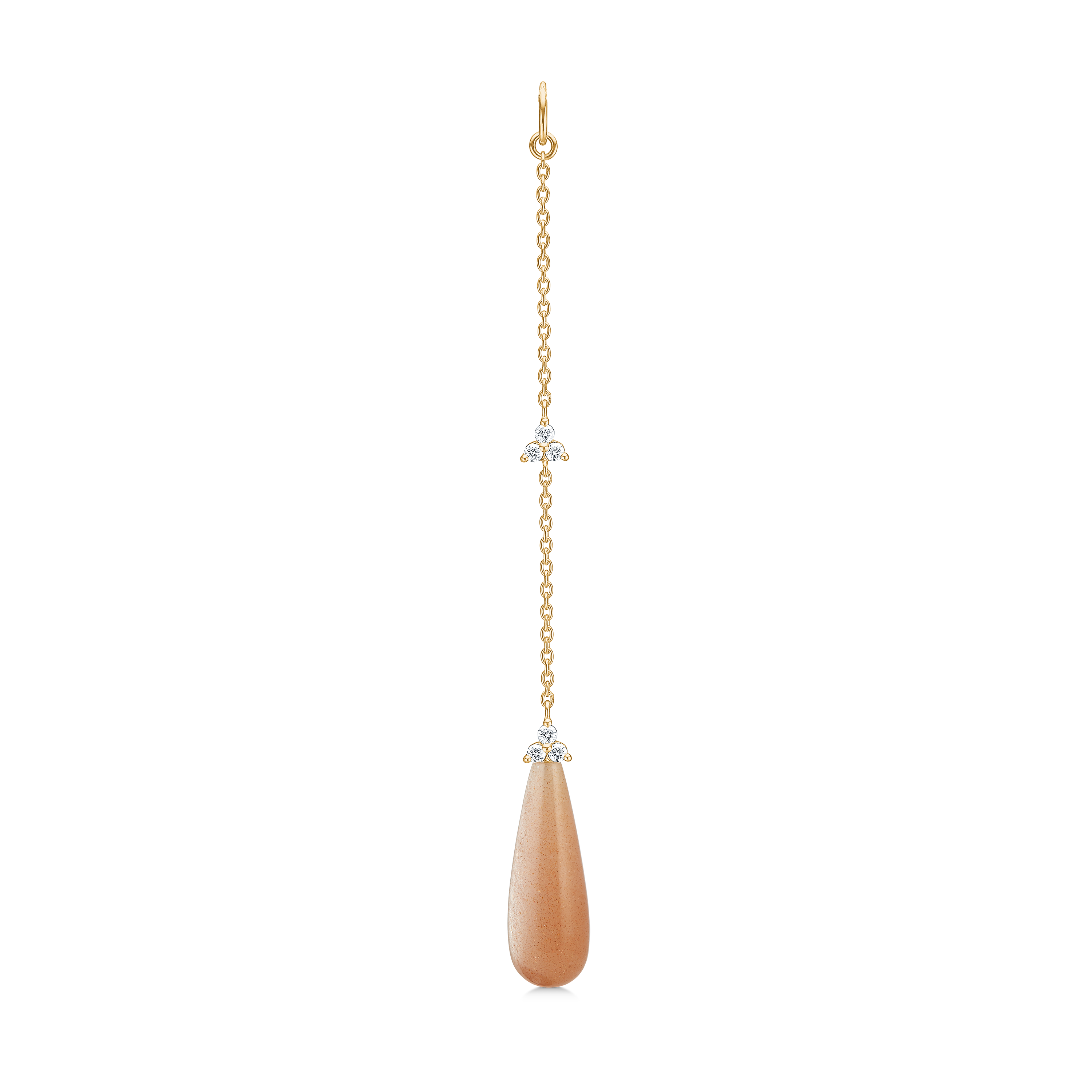 Fryd Blush Ear-Pendant L - 18kt Yellow Gold