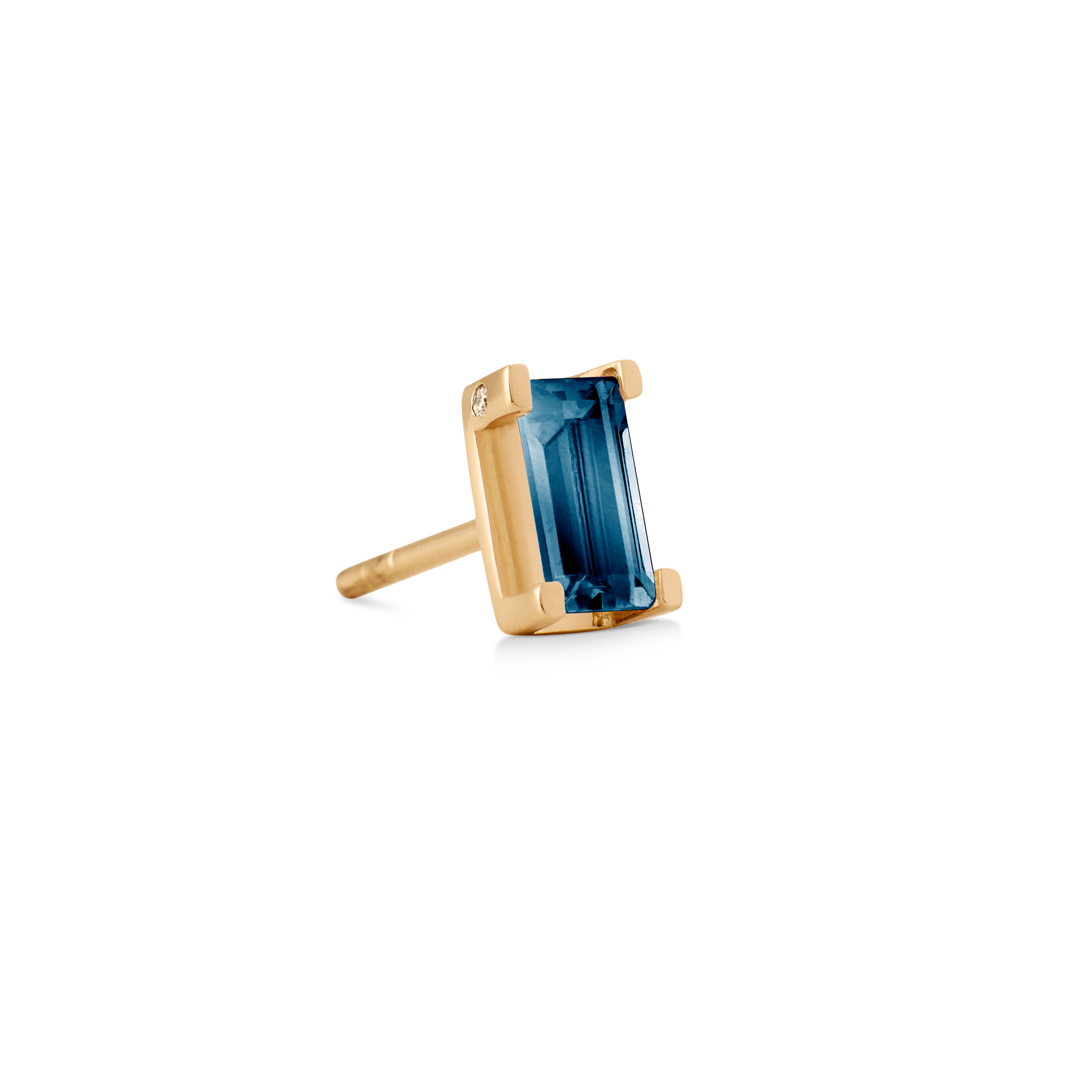 Nord London Blue Earring - 18kt Yellow Gold