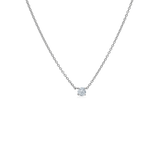 ES X RO Floating diamond necklace - 18kt White gold