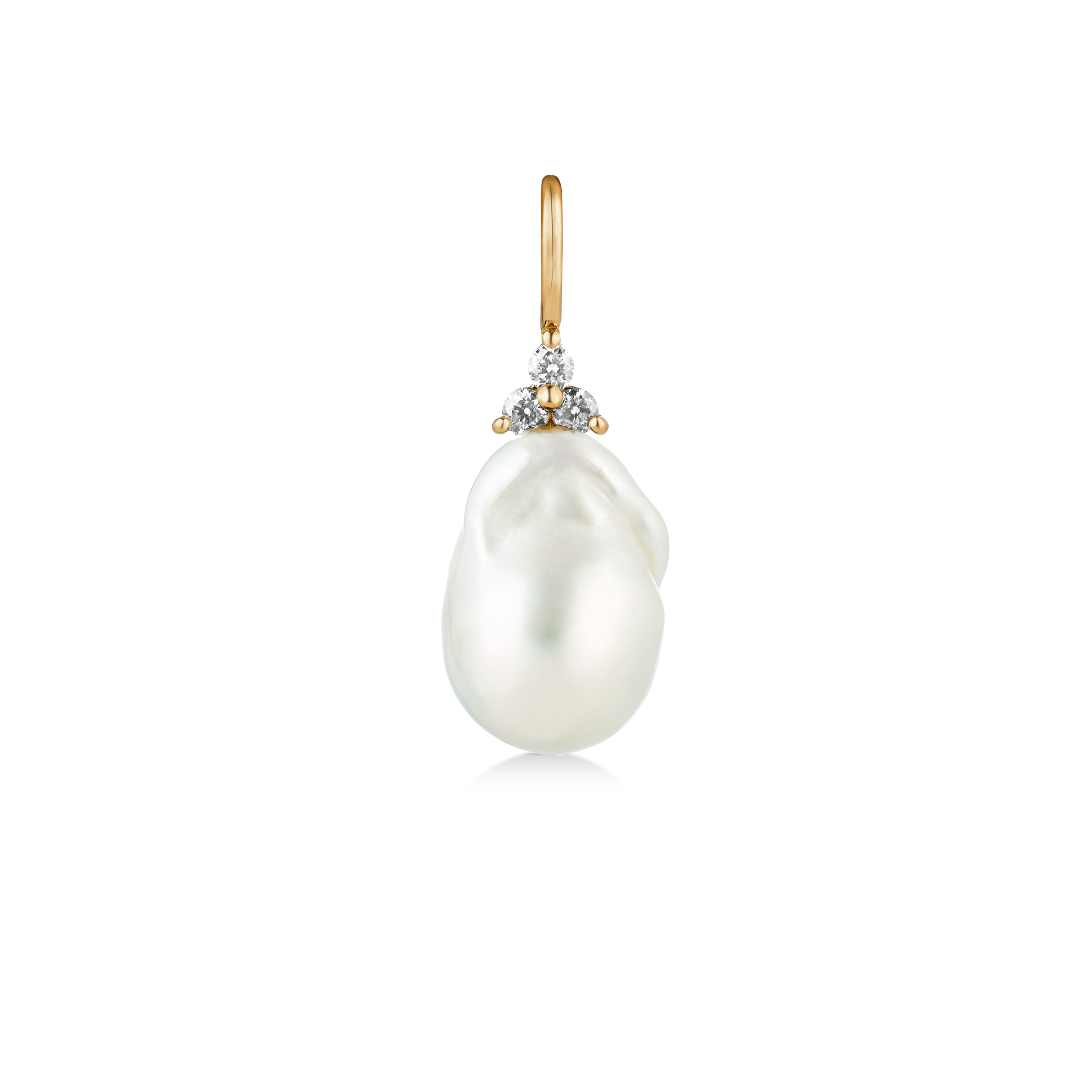 Fryd Baroque Pearl Pendant - 18kt Yellow Gold