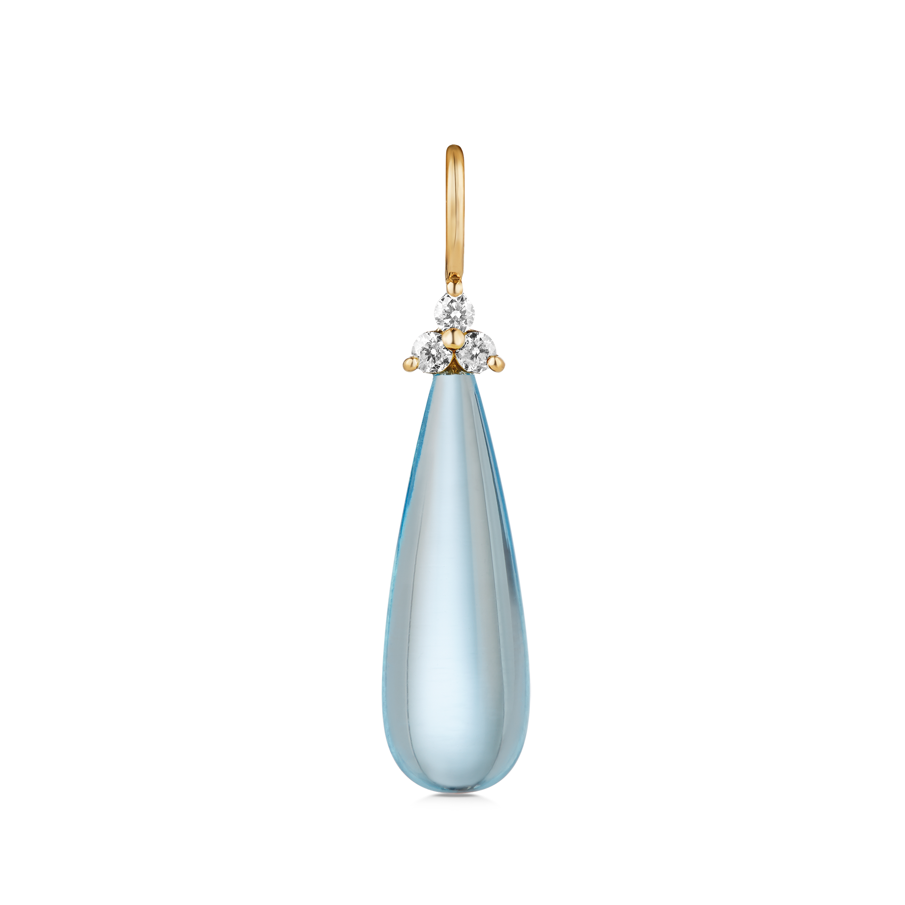 Fryd Sky Blue Pendant - 18kt Yellow Gold