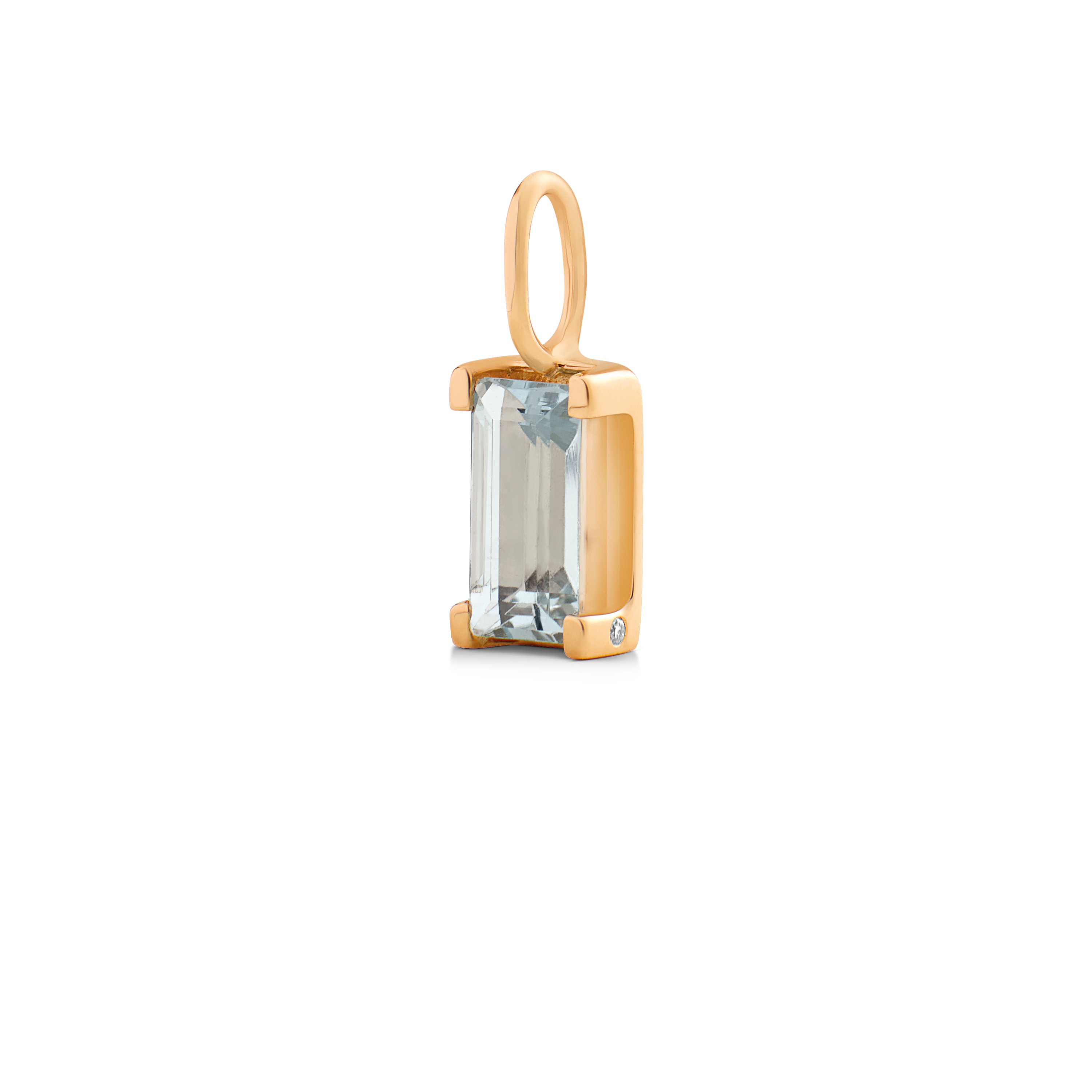 Nord Blue Pendant - 18kt Yellow Gold