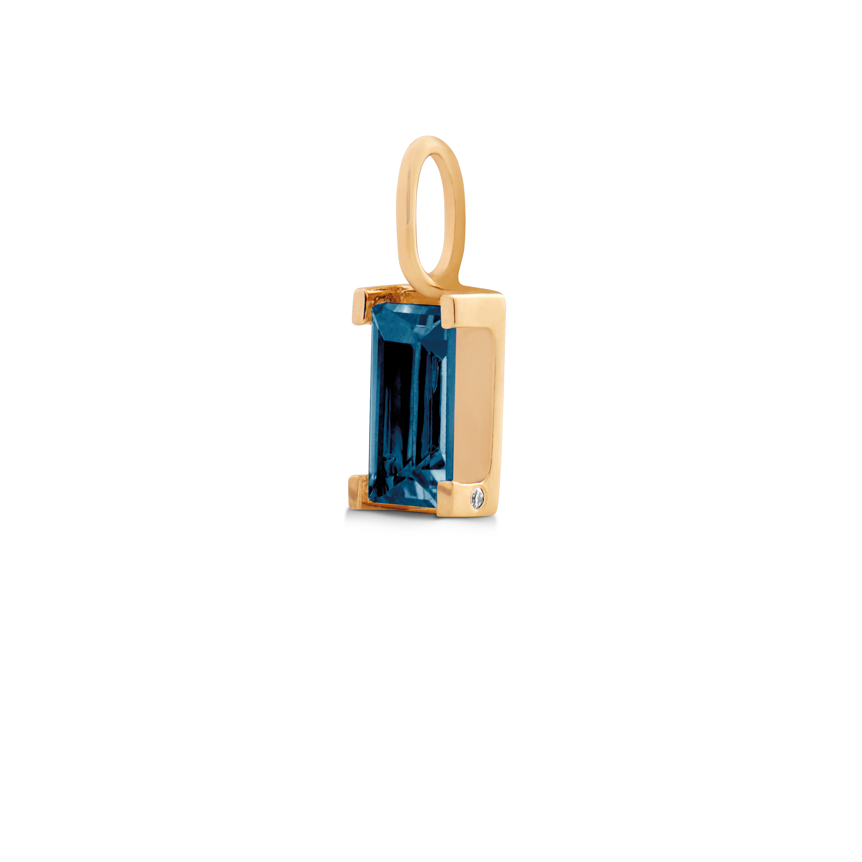 Nord London Blue Pendant - 18kt Yellow Gold