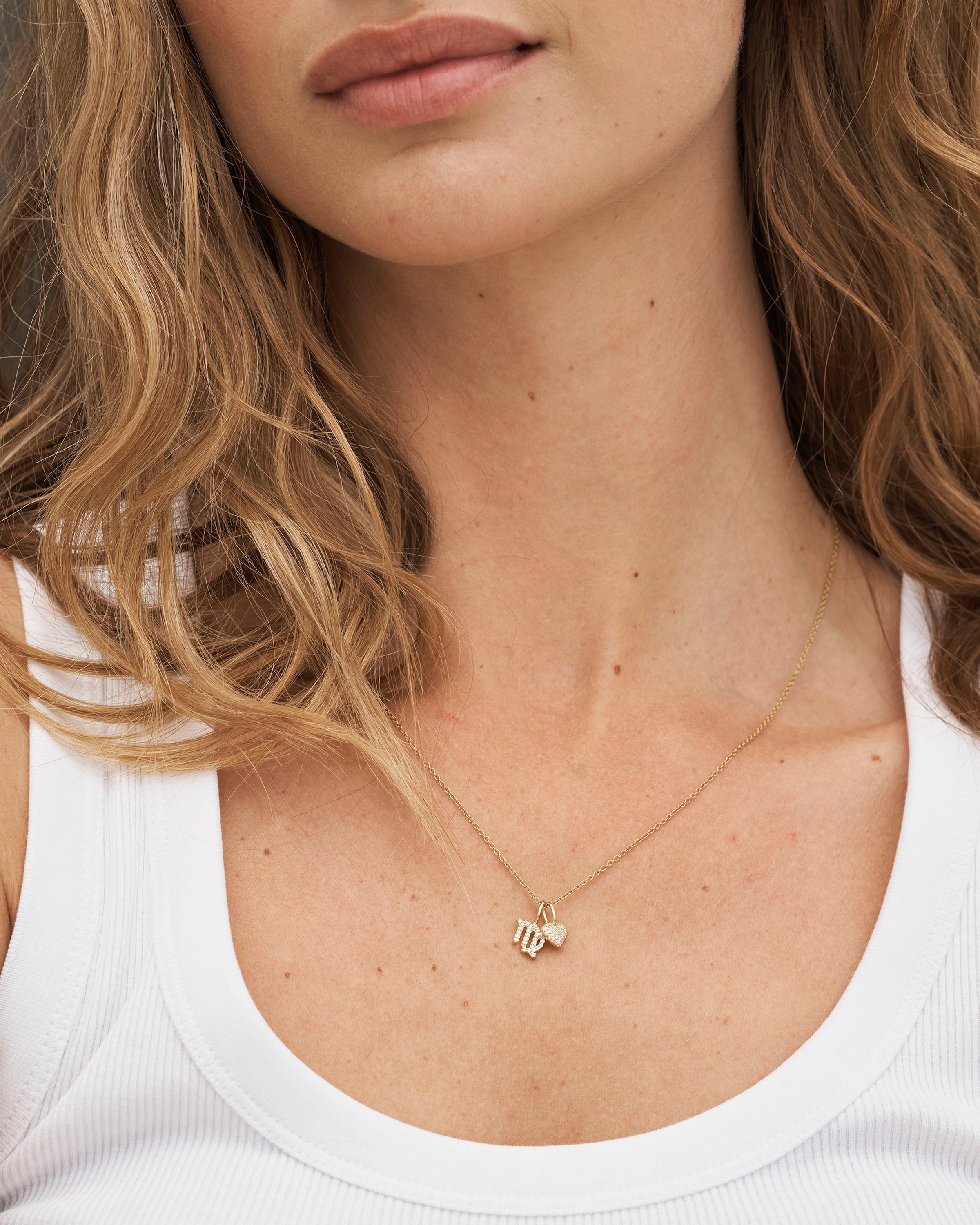 Symbols My Heart Diamond Pendant - 18kt Yellow Gold
