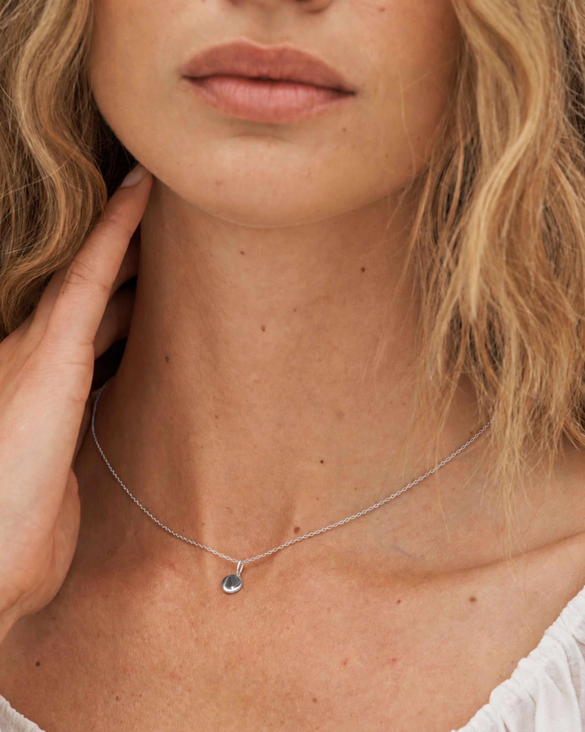 Signet Pendant - 18kt White Gold