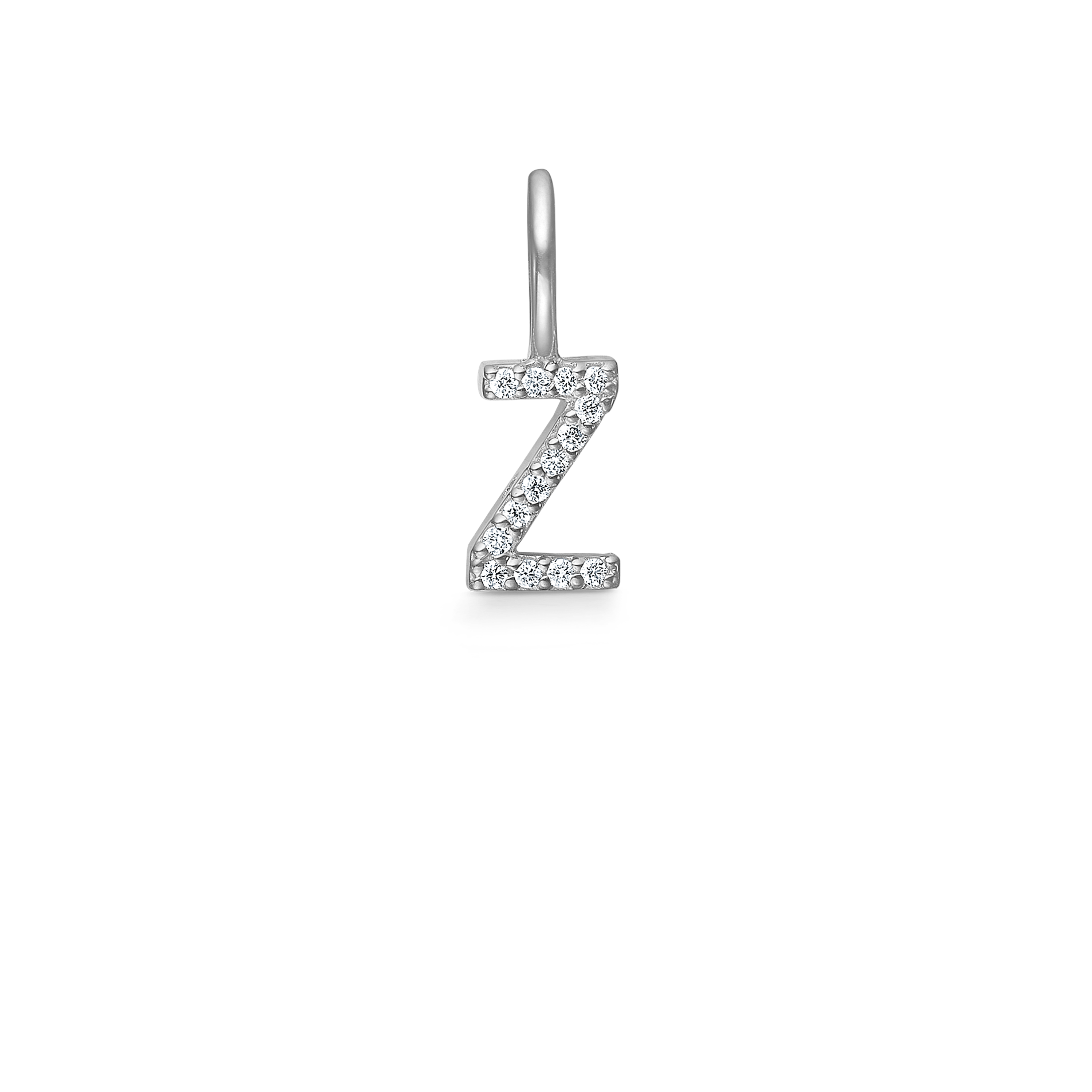 My Z Diamond Pendant - 18kt White Gold