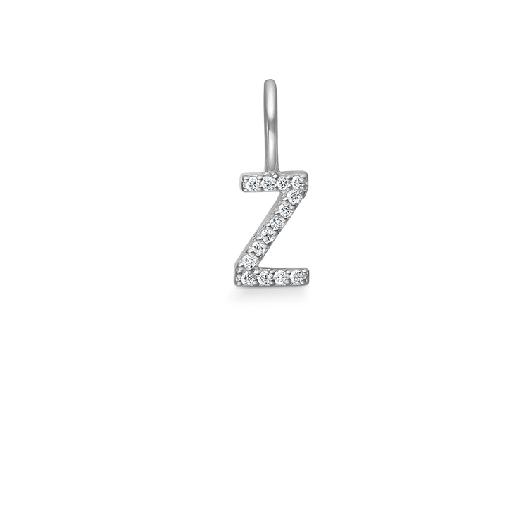 My Z Diamond Pendant - 18kt White Gold