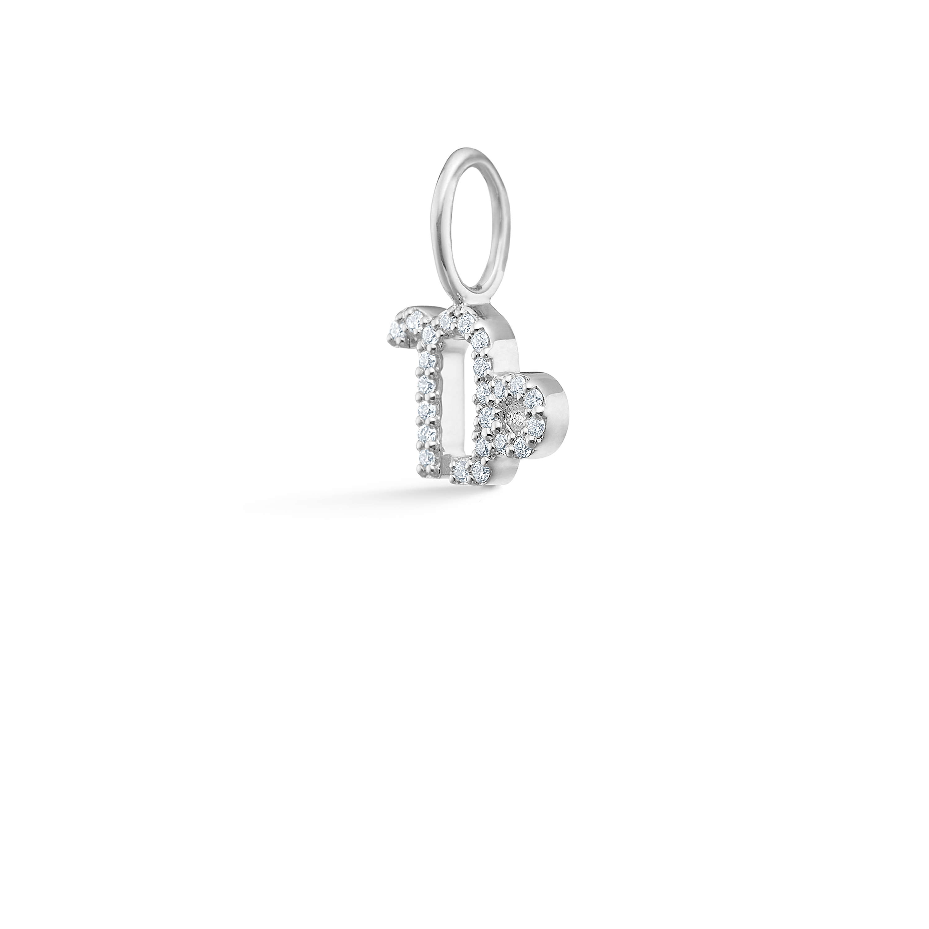 My Capricorn Diamond Pendant - 18kt White Gold