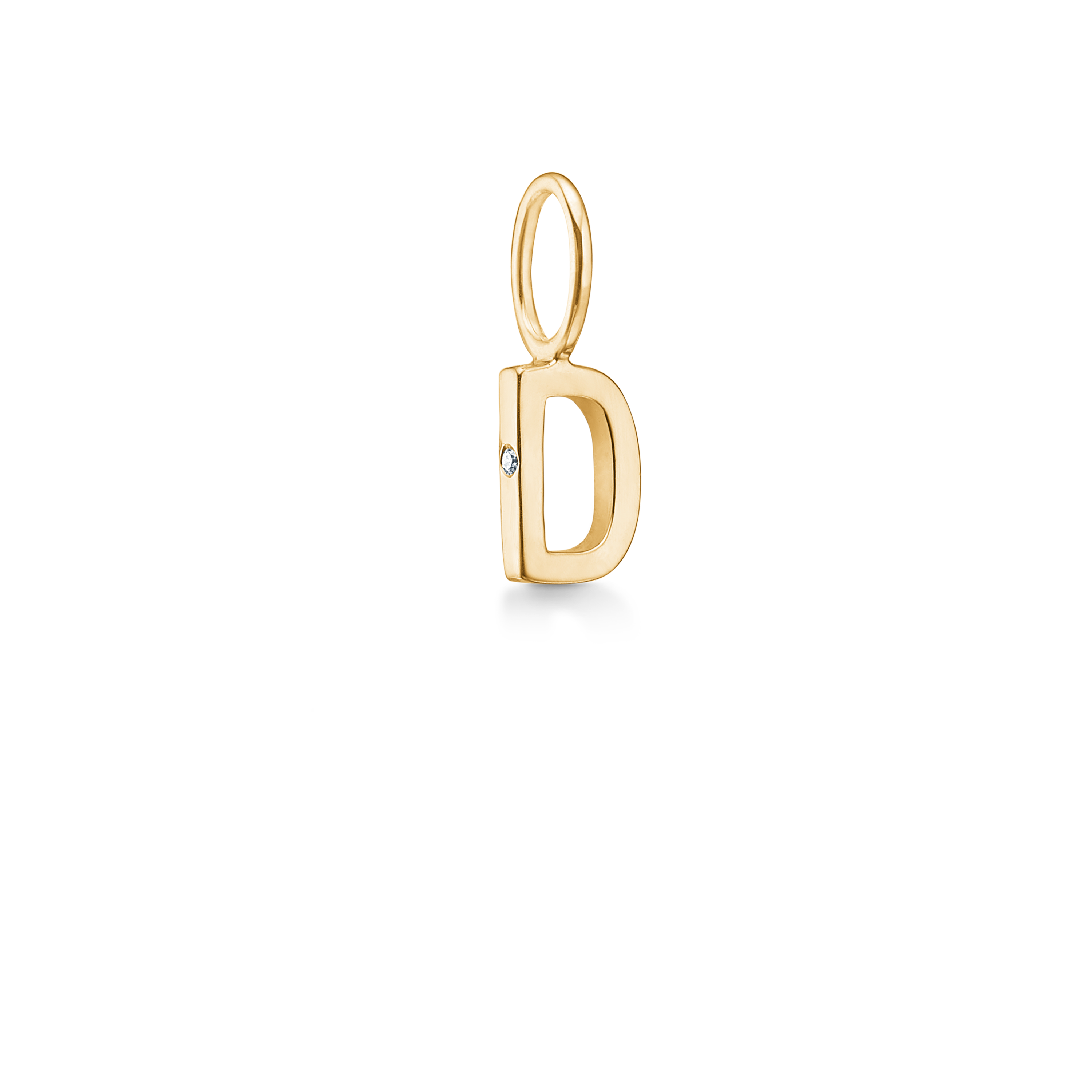 My D Pendant - 18kt Yellow Gold
