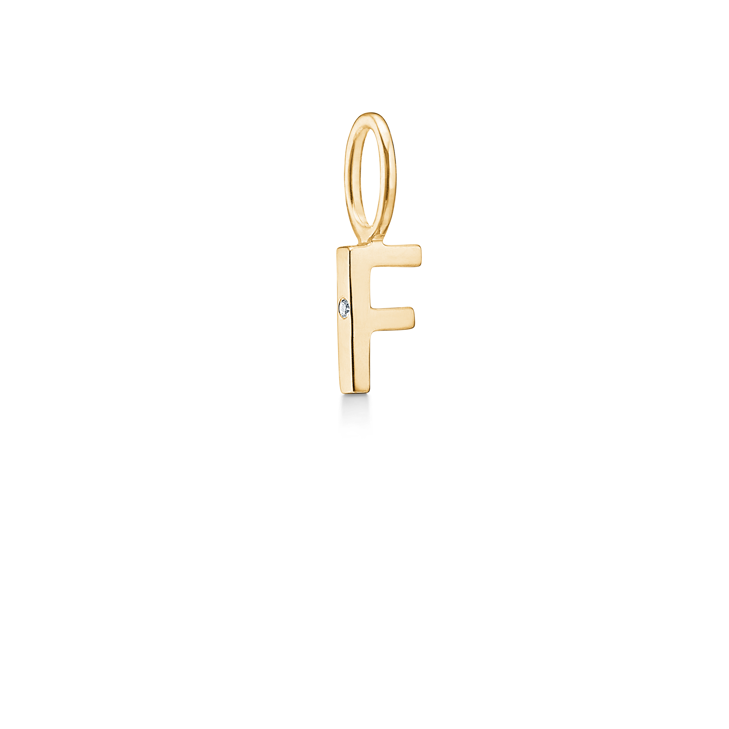 My F Pendant - 18kt Yellow Gold