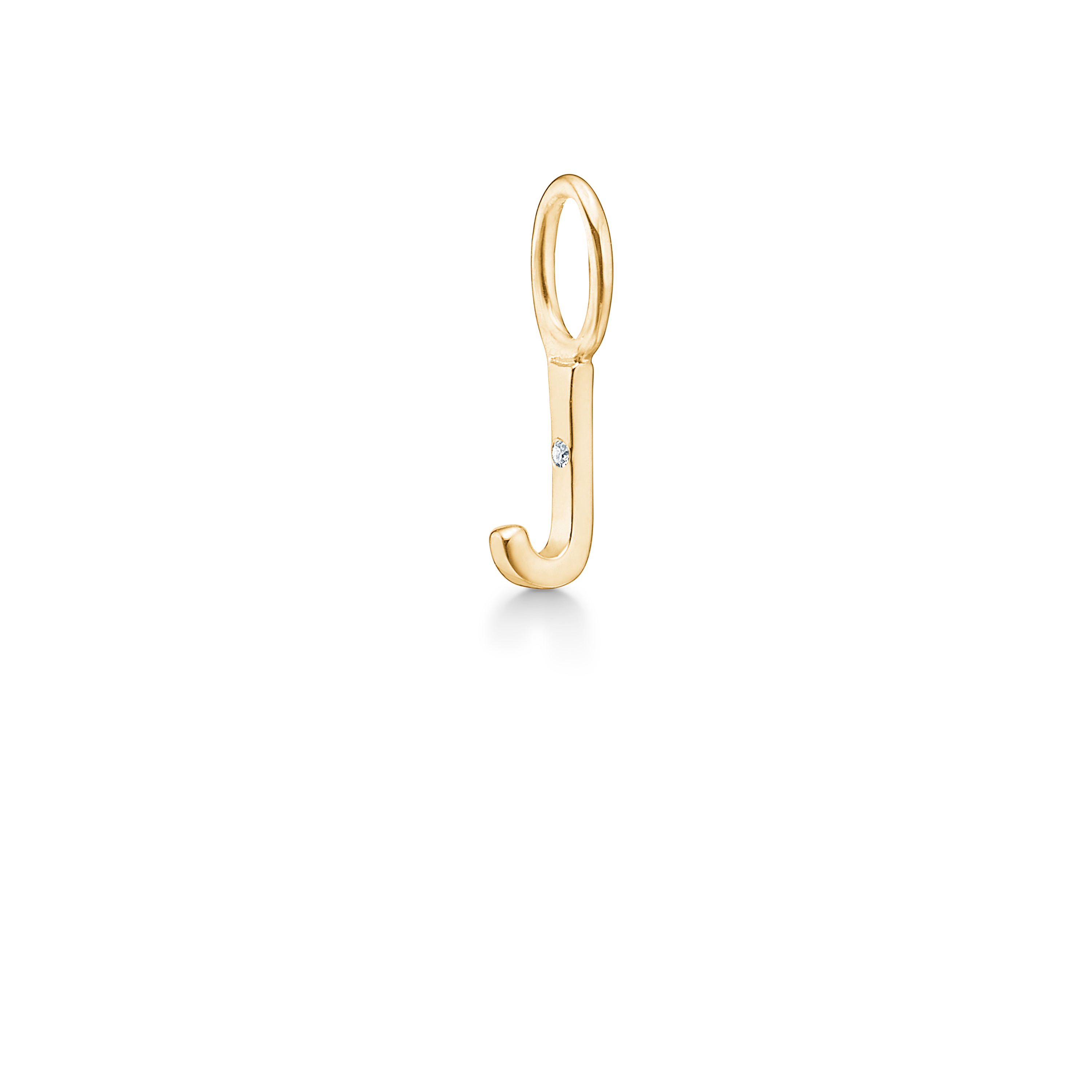 My J Pendant - 18kt Yellow Gold