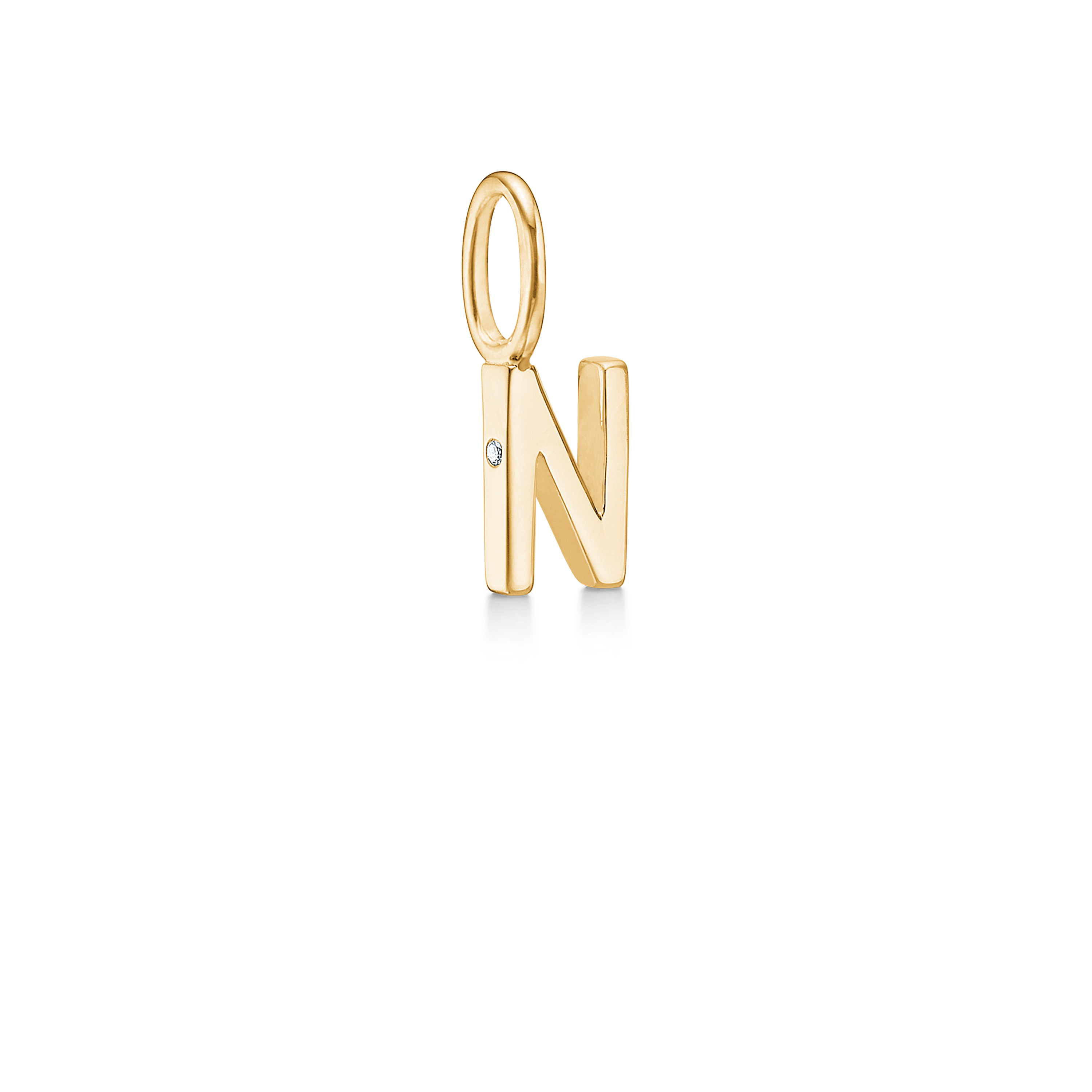 My N Pendant - 18kt Yellow Gold