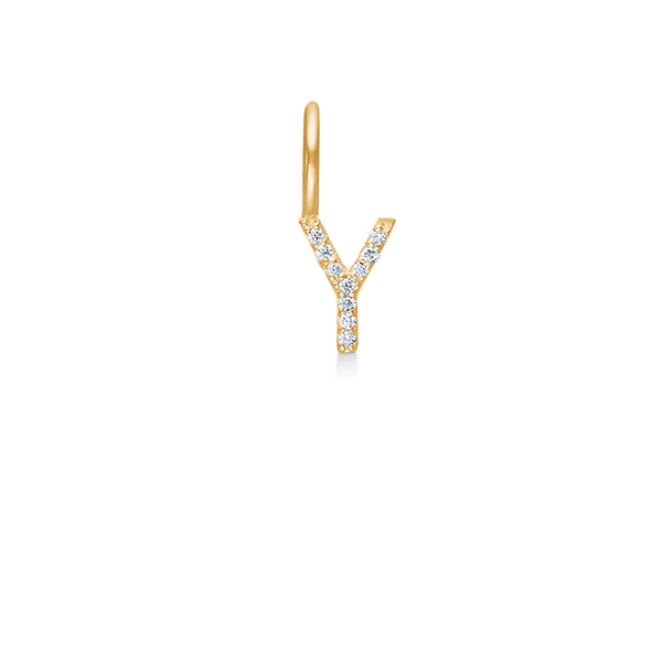 My Y Diamond Pendant - 18kt Yellow Gold