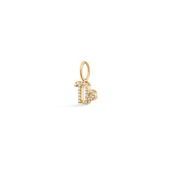 My Capricorn Diamond Pendant - 18kt Yellow Gold