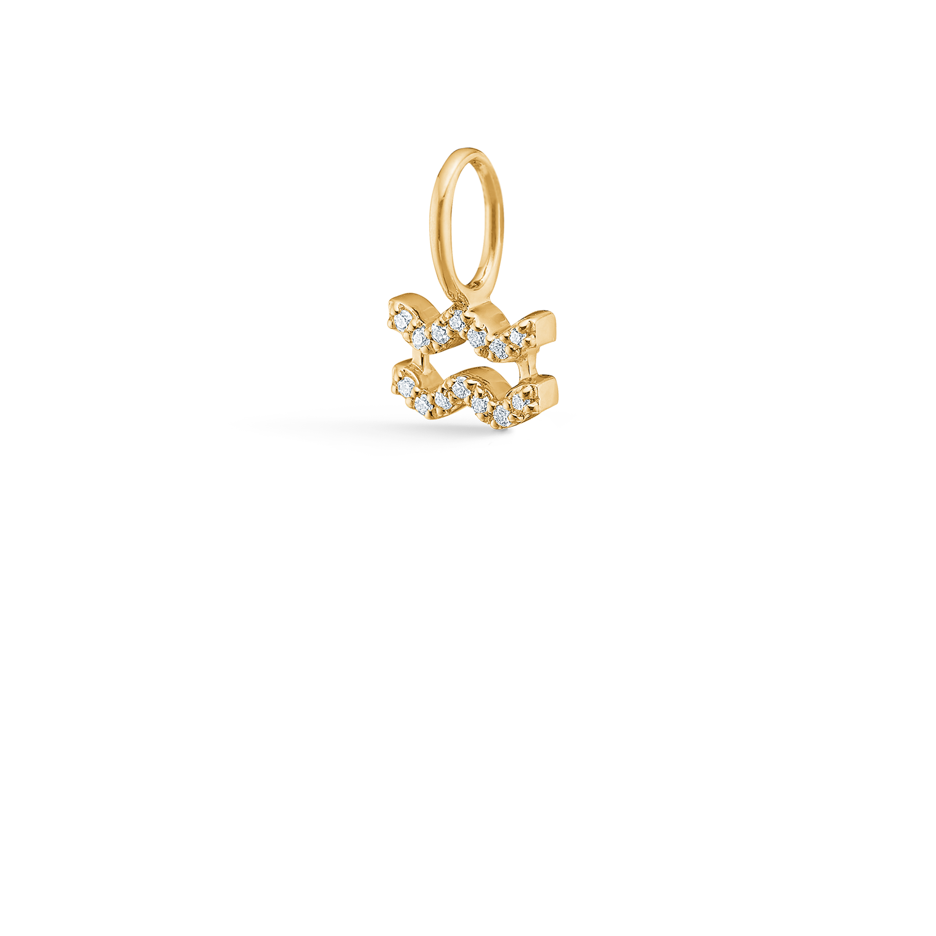 My Aquarius Diamond Pendant - 18kt Yellow Gold