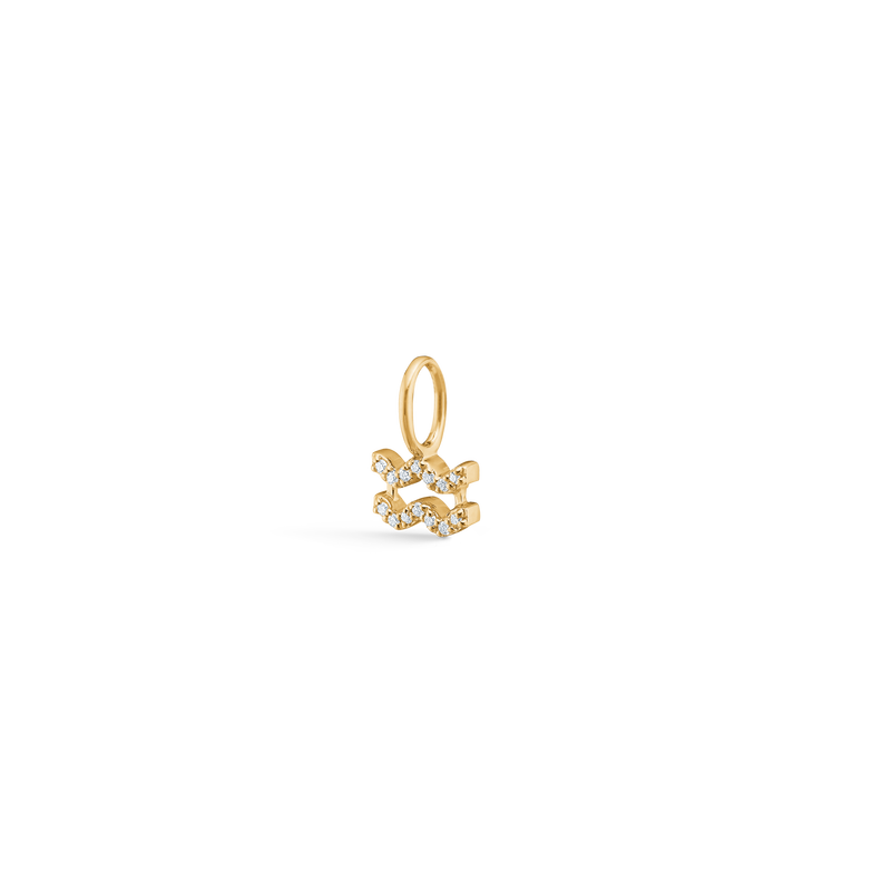 My Aquarius Diamond Pendant - 18kt Yellow Gold