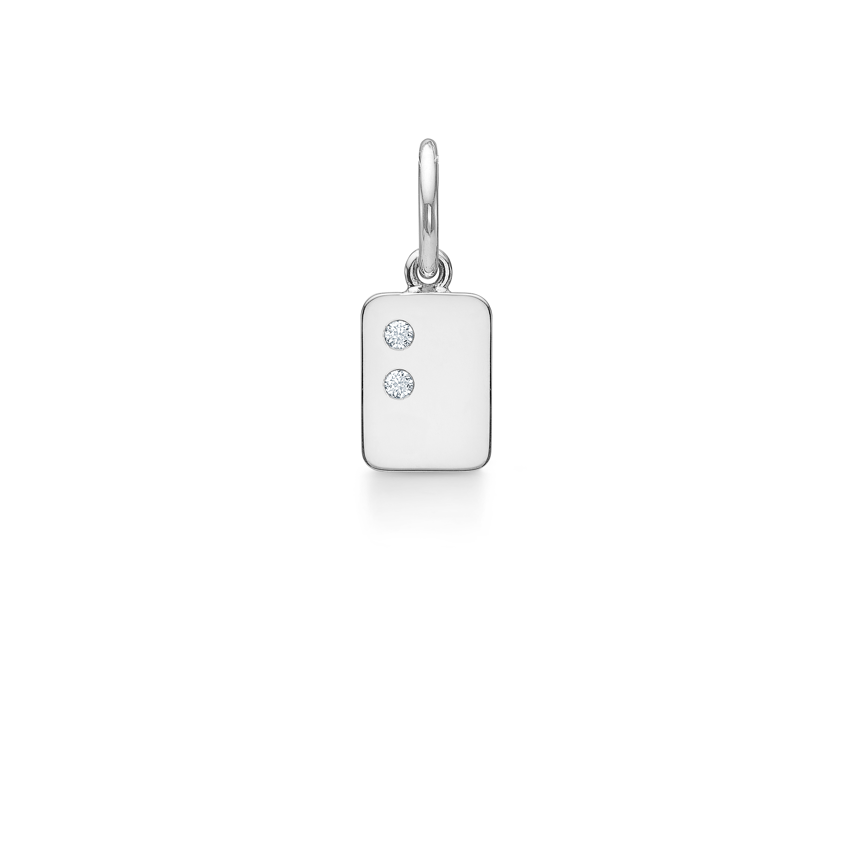 My Secret B Pendant - 18kt White Gold