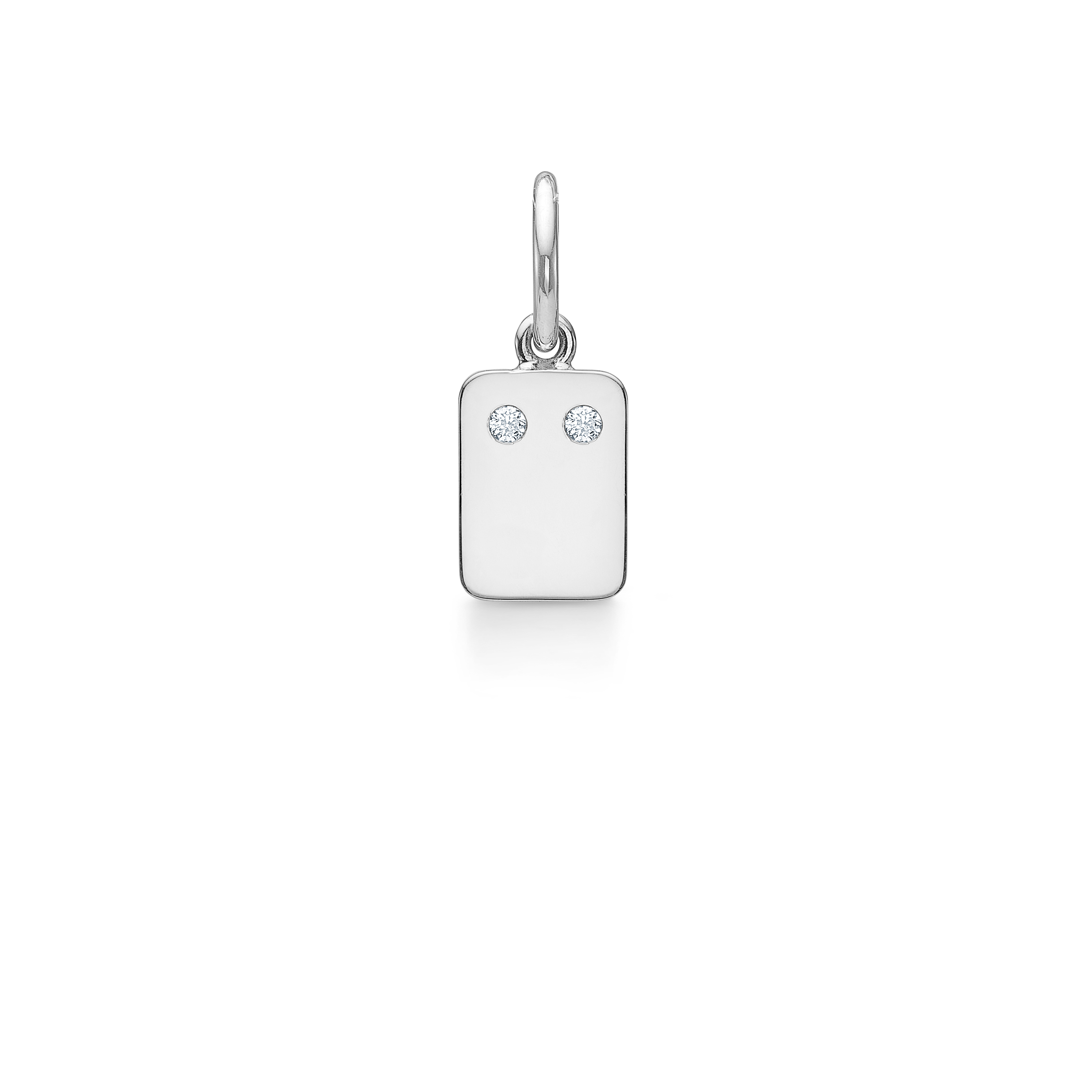 My Secret C Pendant - 18kt White Gold