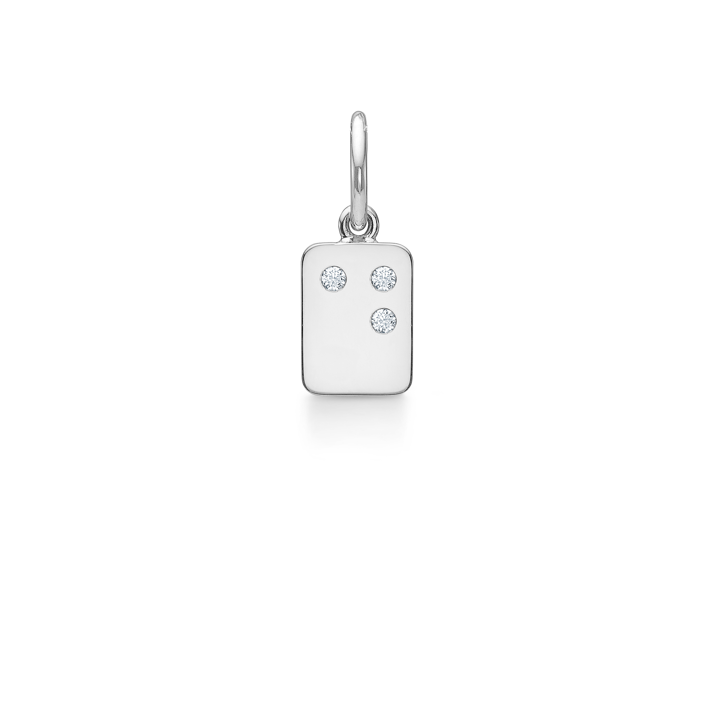 My Secret D Pendant - 18kt White Gold