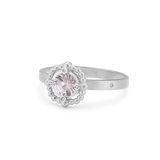 Orbit Rose Ring - 18kt White Gold