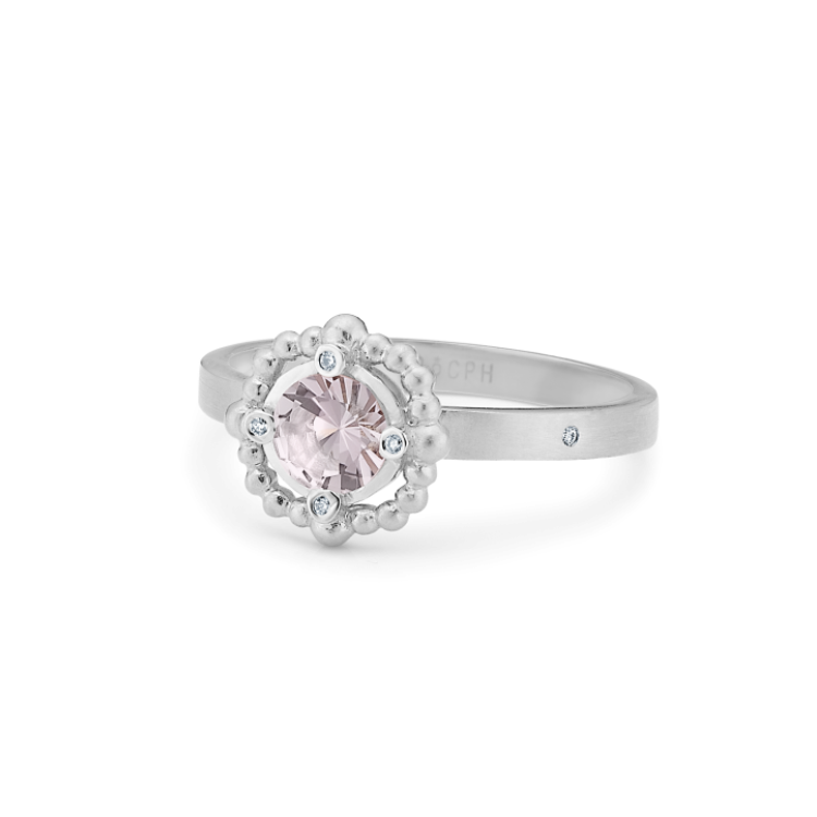 Orbit Rose Ring - 18kt White Gold