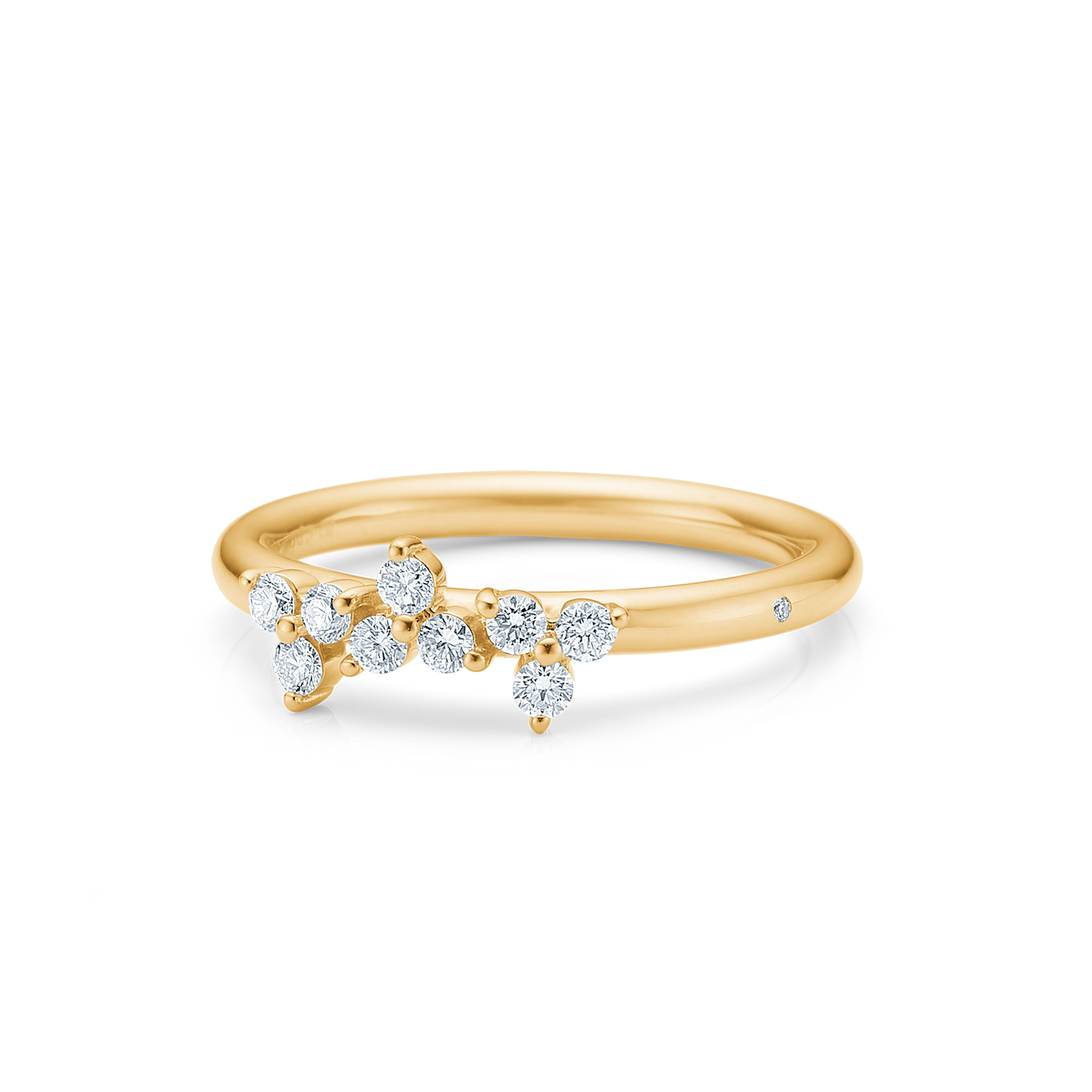 Fryd Diamond Ring M - 18kt Yellow Gold