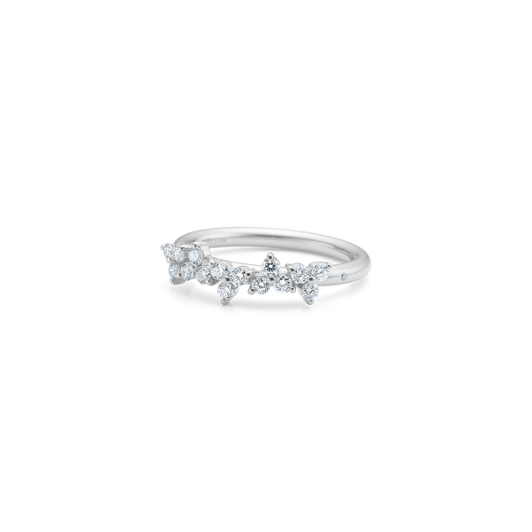 Fryd Diamond Ring L - 18kt White Gold